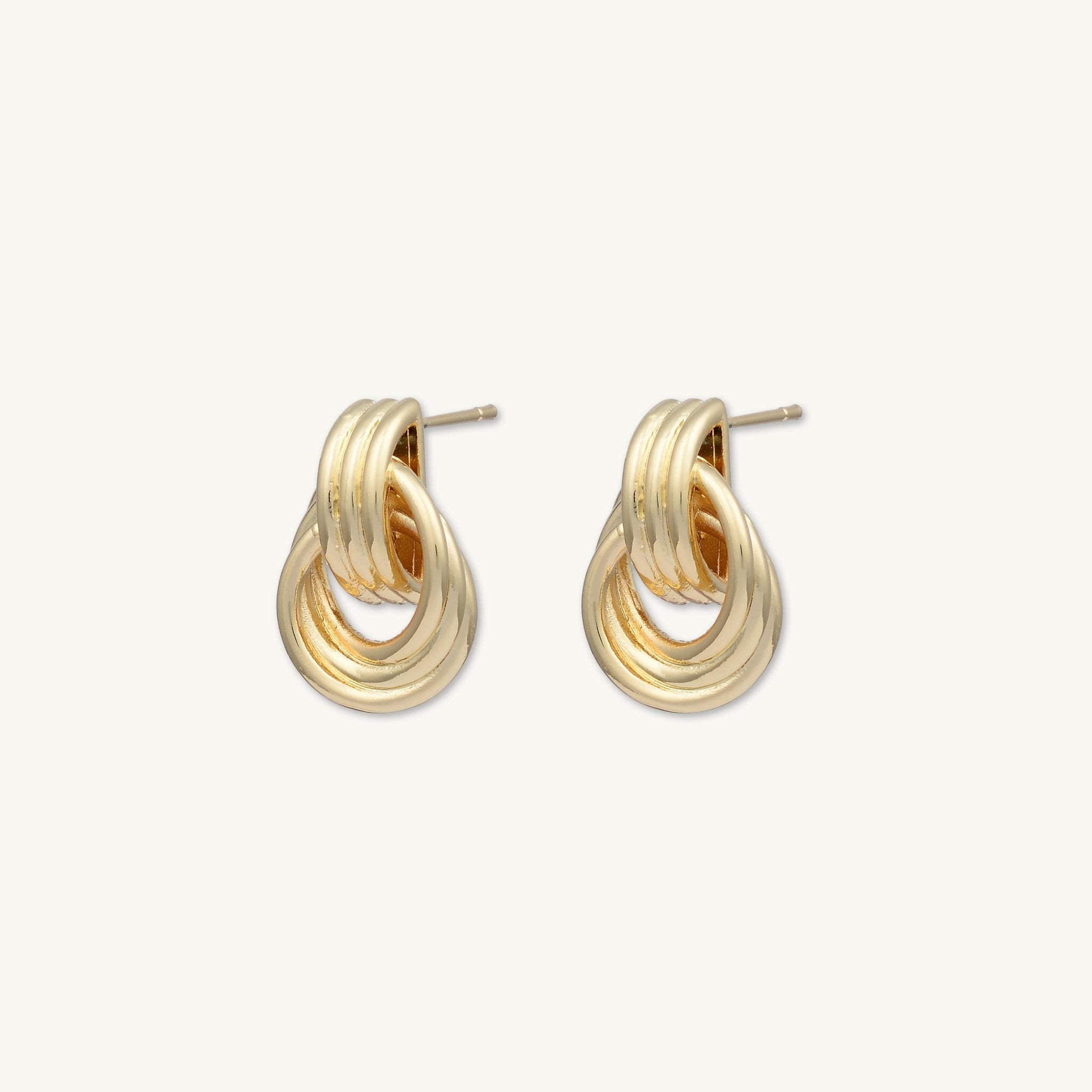 Nadia Small Loop Statement Earrings - Camile & Stone