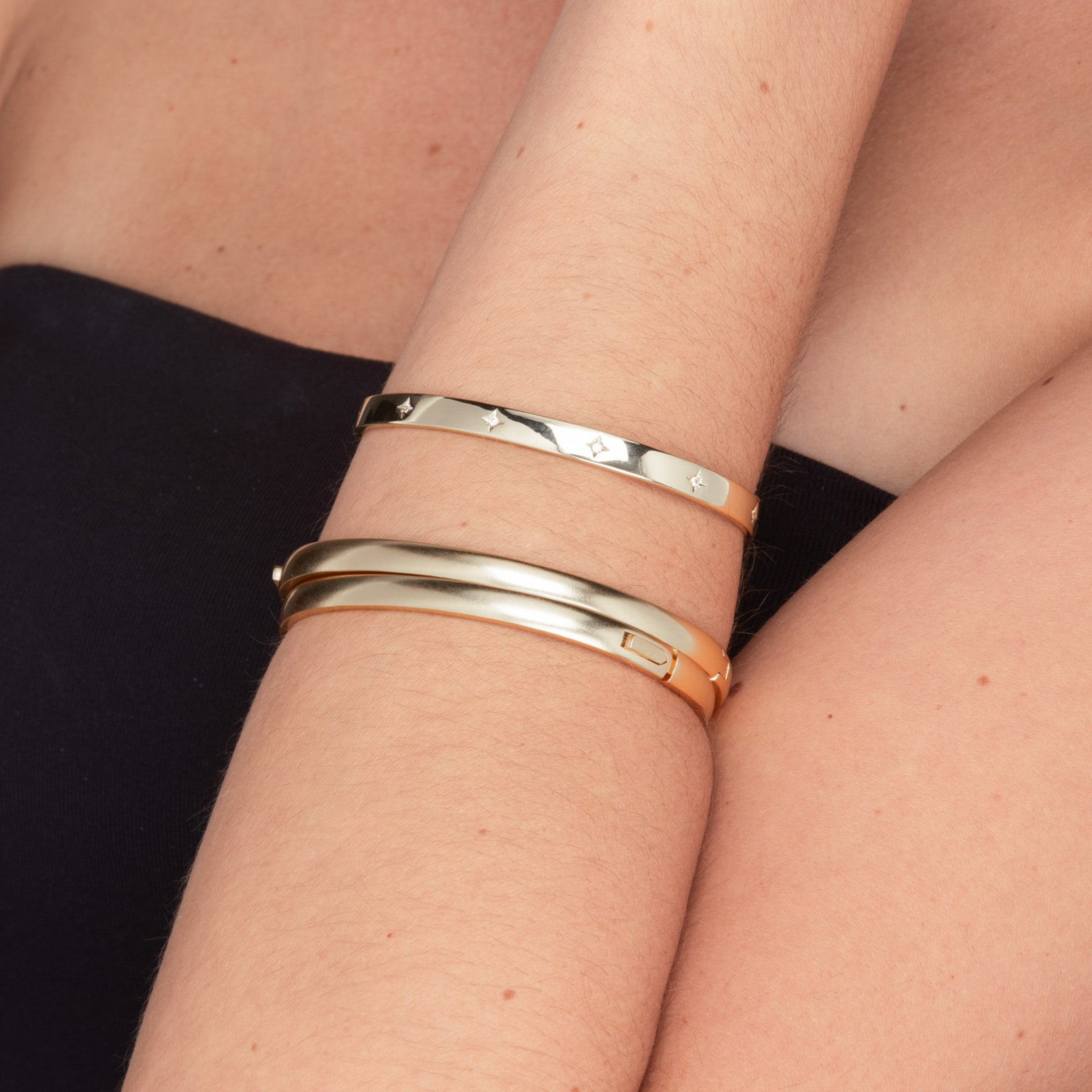 North Star Bangle Bracelet - Camile & Stone