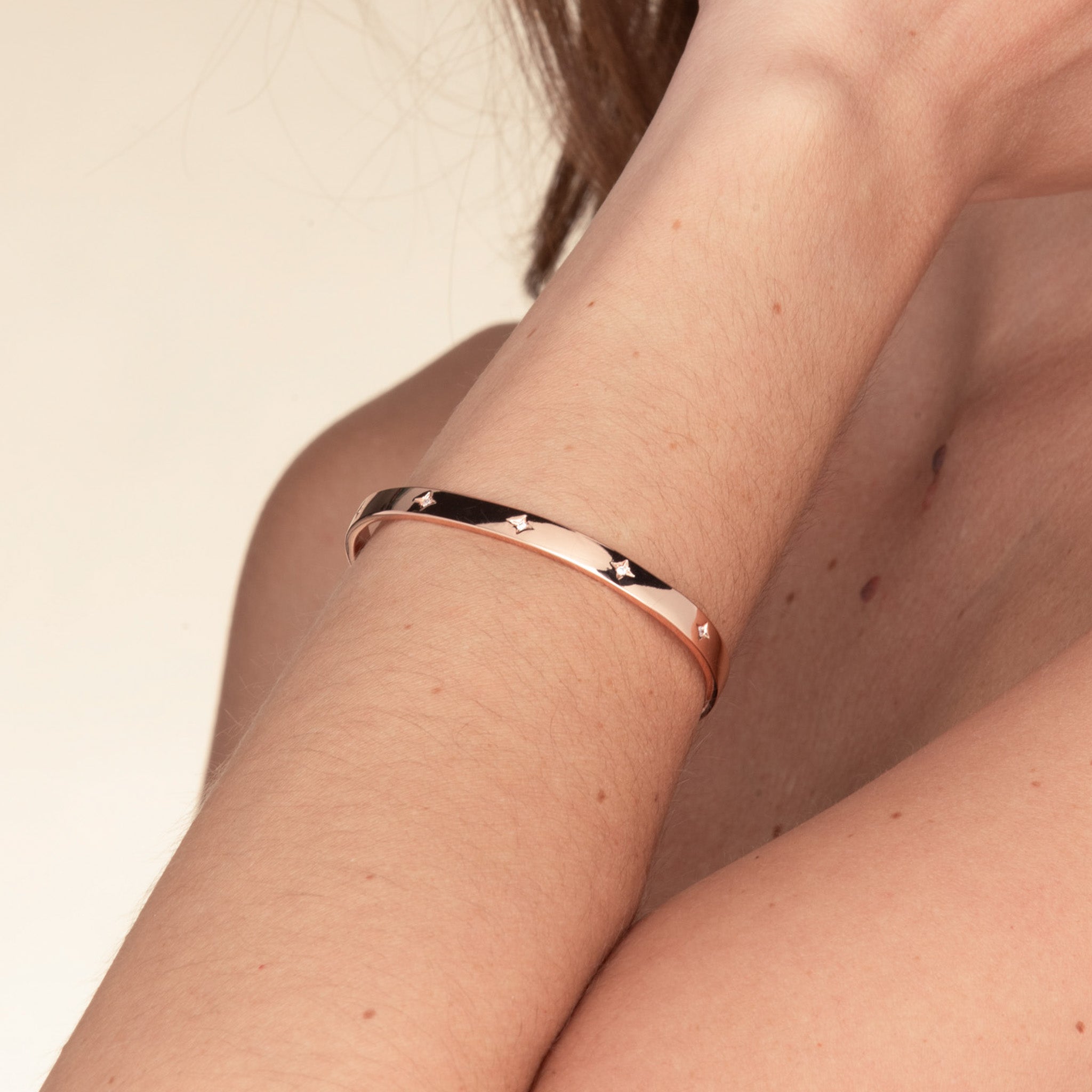 North Star Bangle Bracelet - Camile & Stone