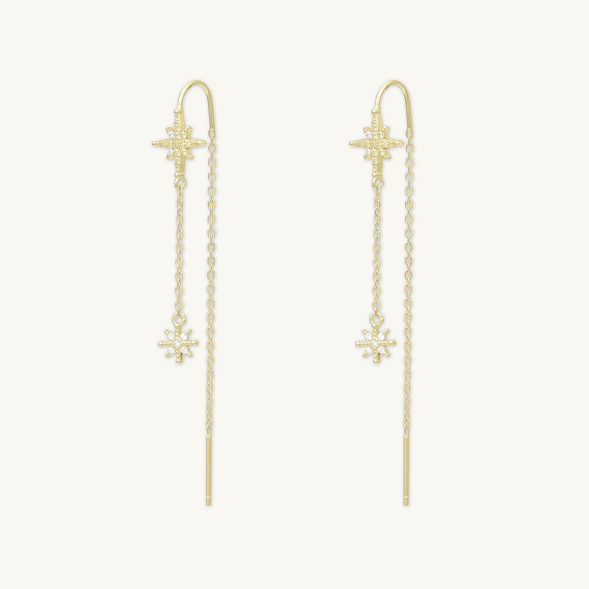 North Star Threader Earrings - Camile & Stone
