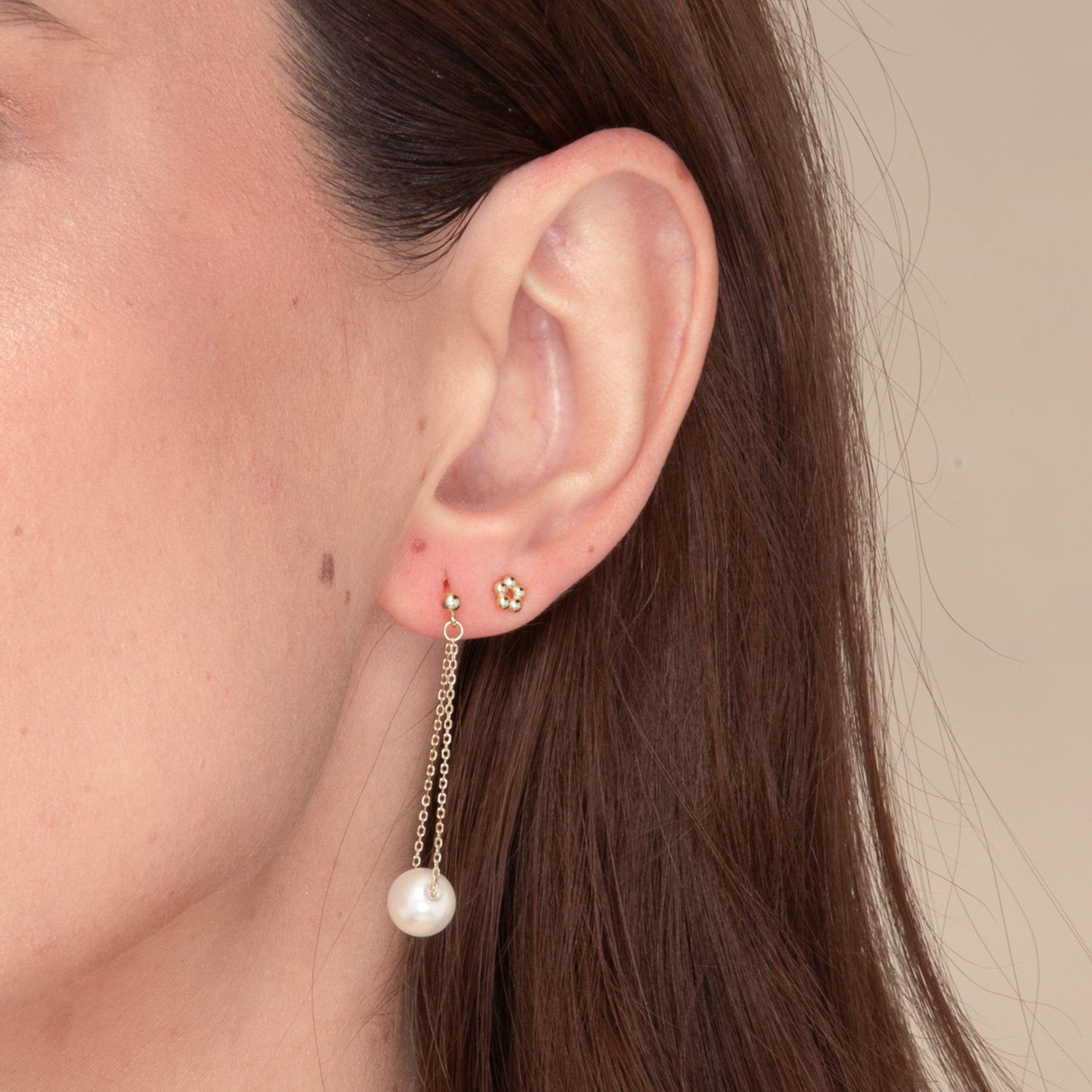 Pearl Drop Stud Earrings - Camile & Stone