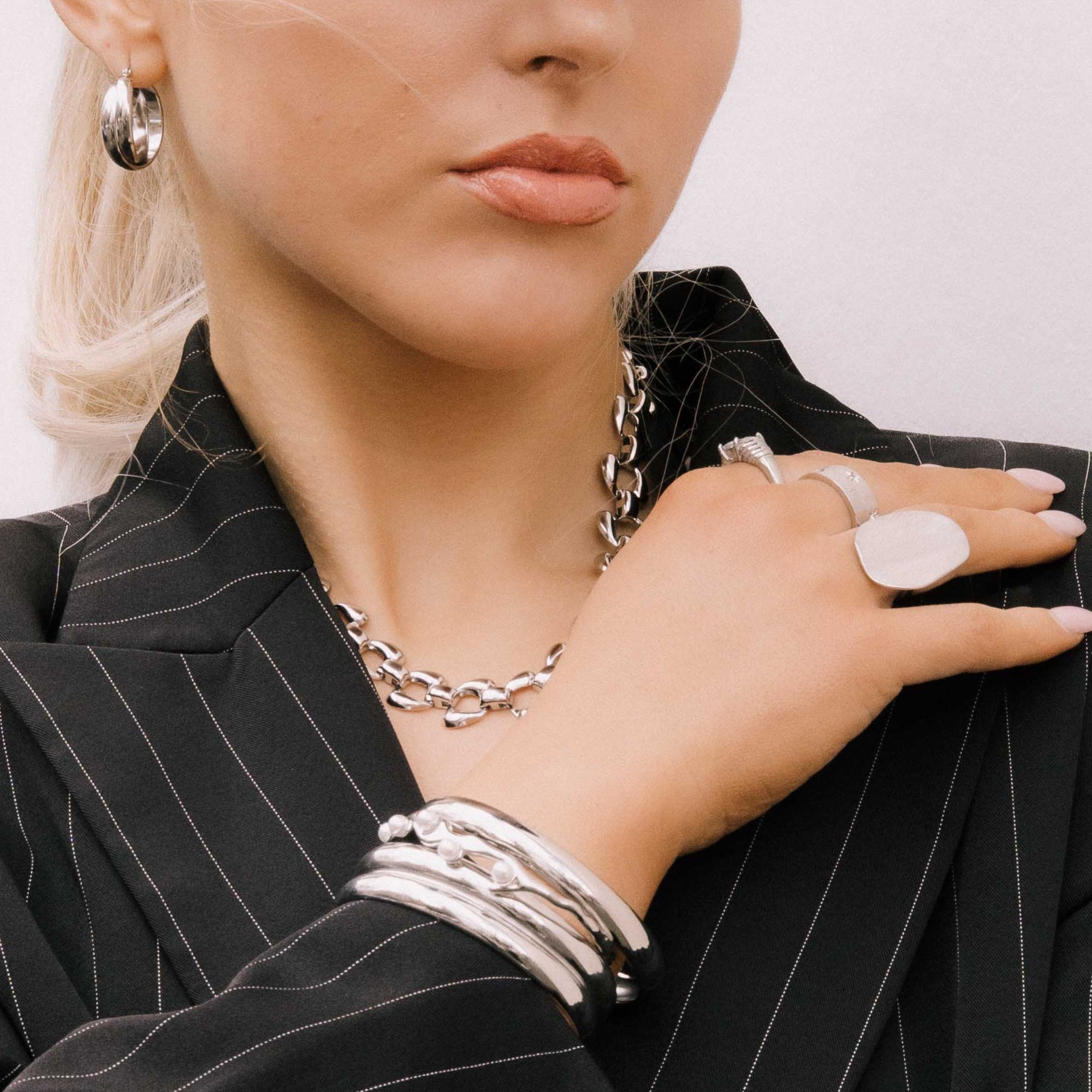 Pebble Textured Open Ring - Camile & Stone