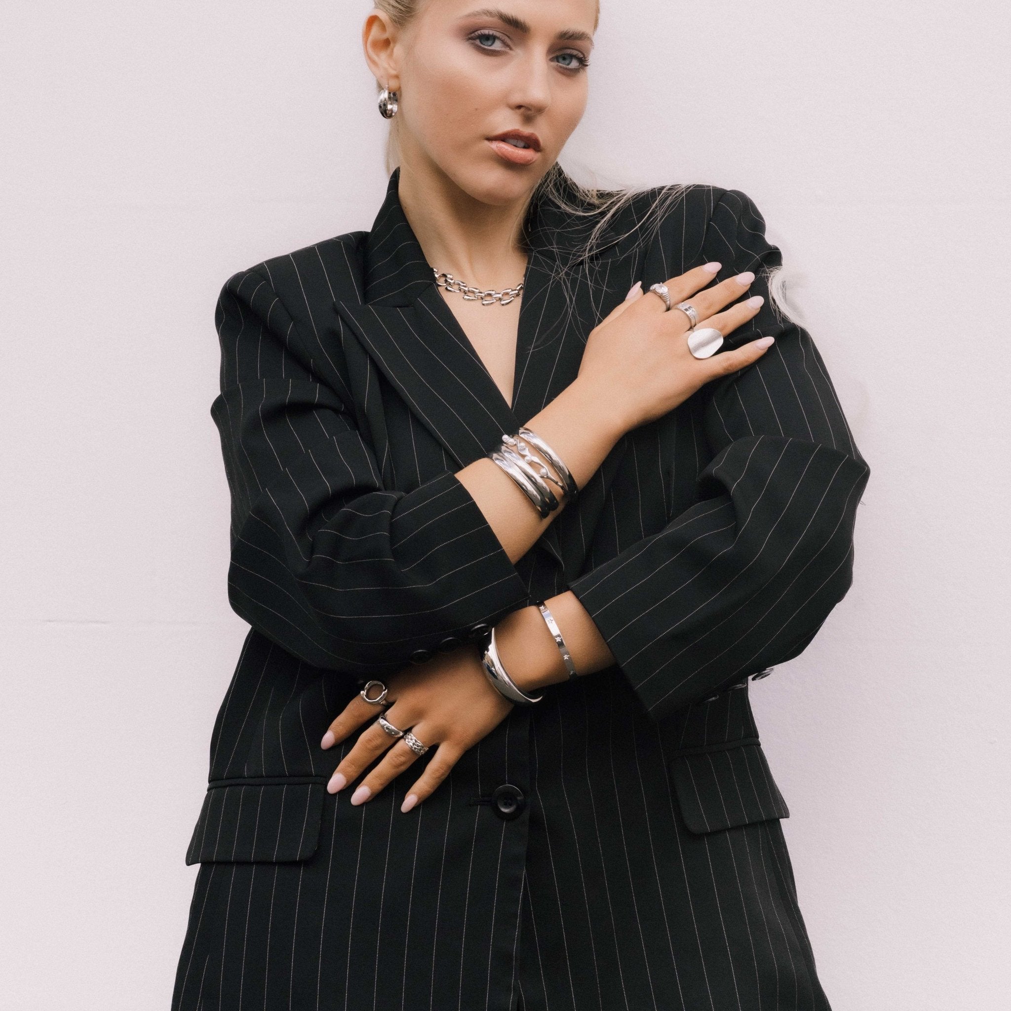 Pebble Textured Open Ring - Camile & Stone