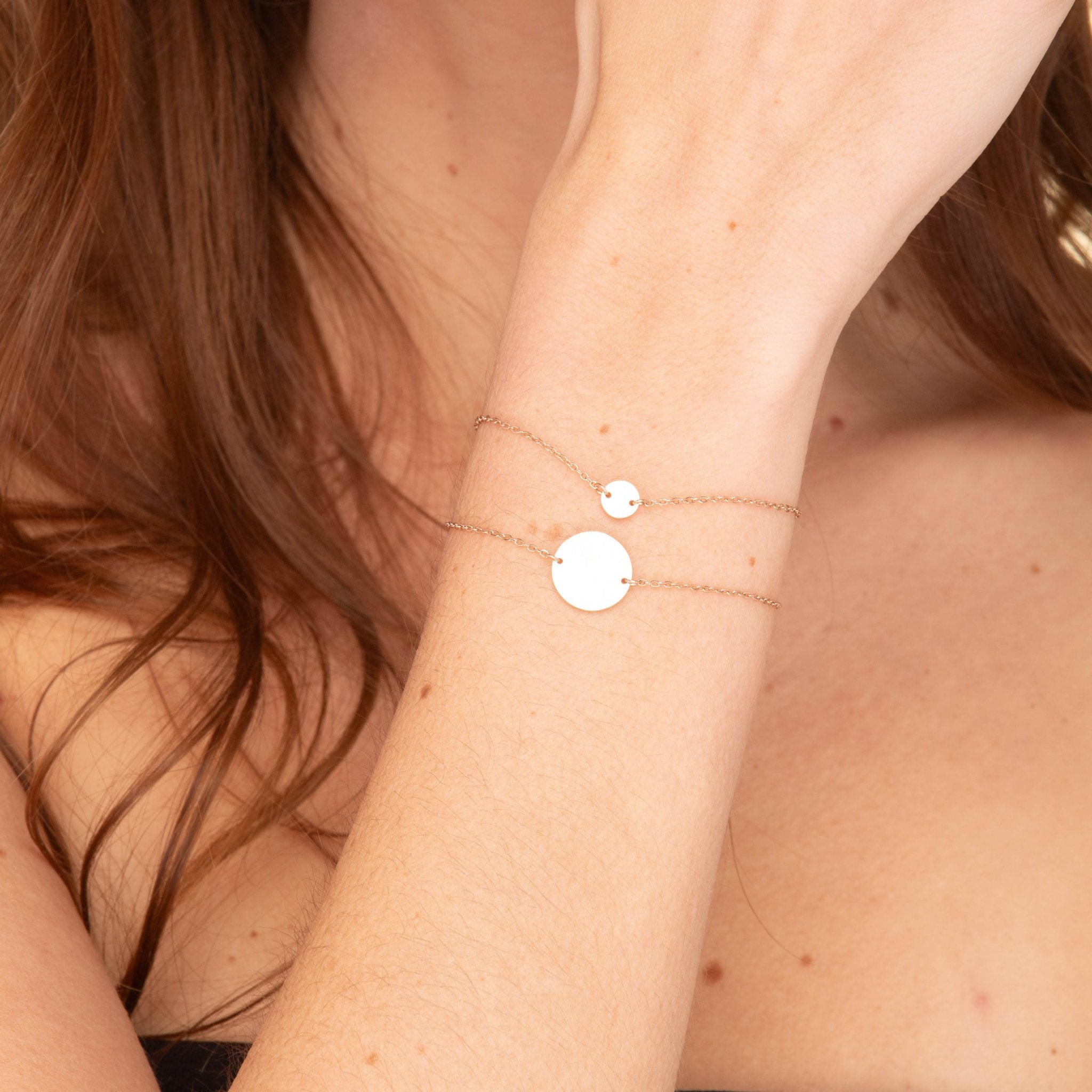 Petite Circle Medallion Disc Bracelet - Camile & Stone