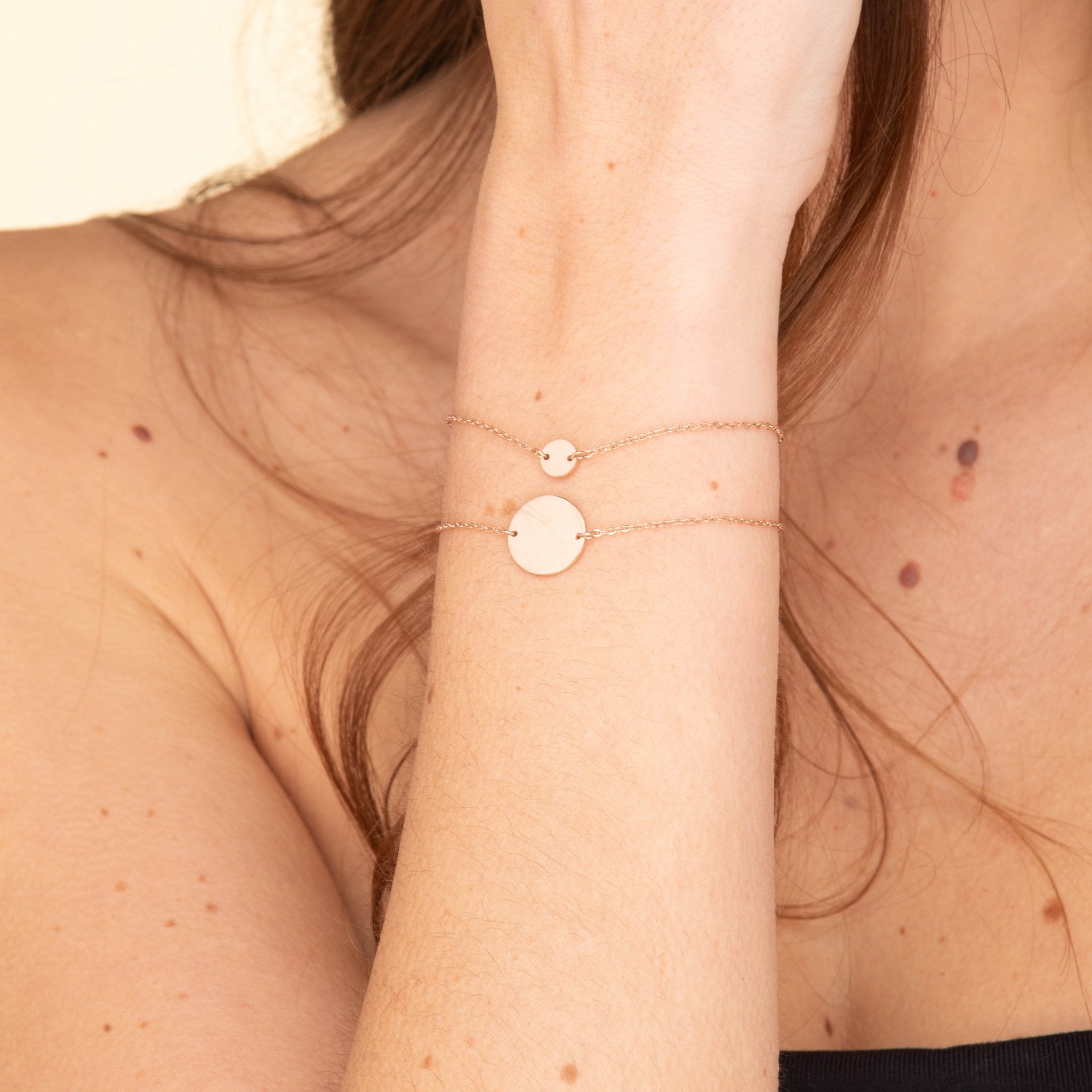 Petite Circle Medallion Disc Bracelet - Camile & Stone