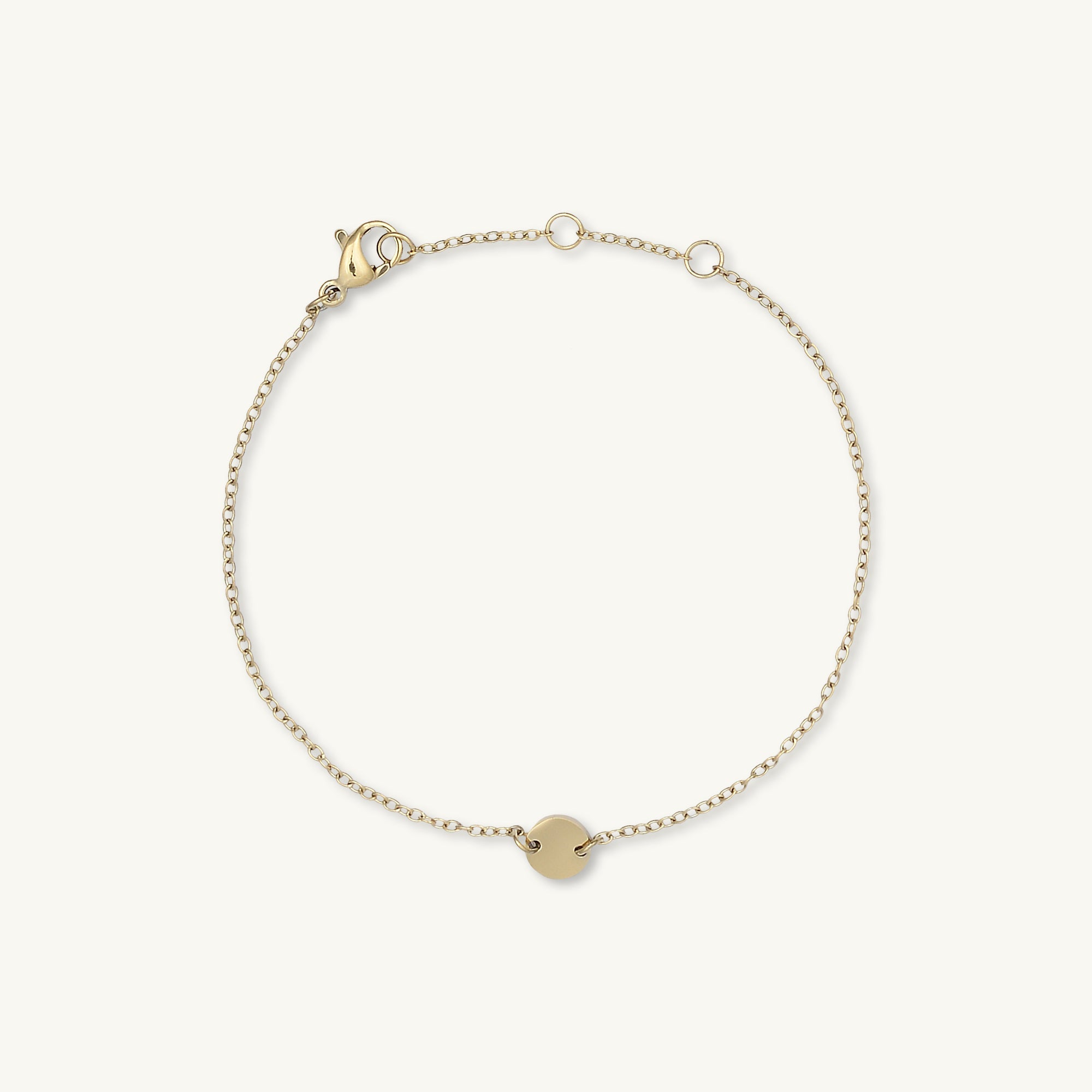 Petite Circle Medallion Disc Bracelet - Camile & Stone