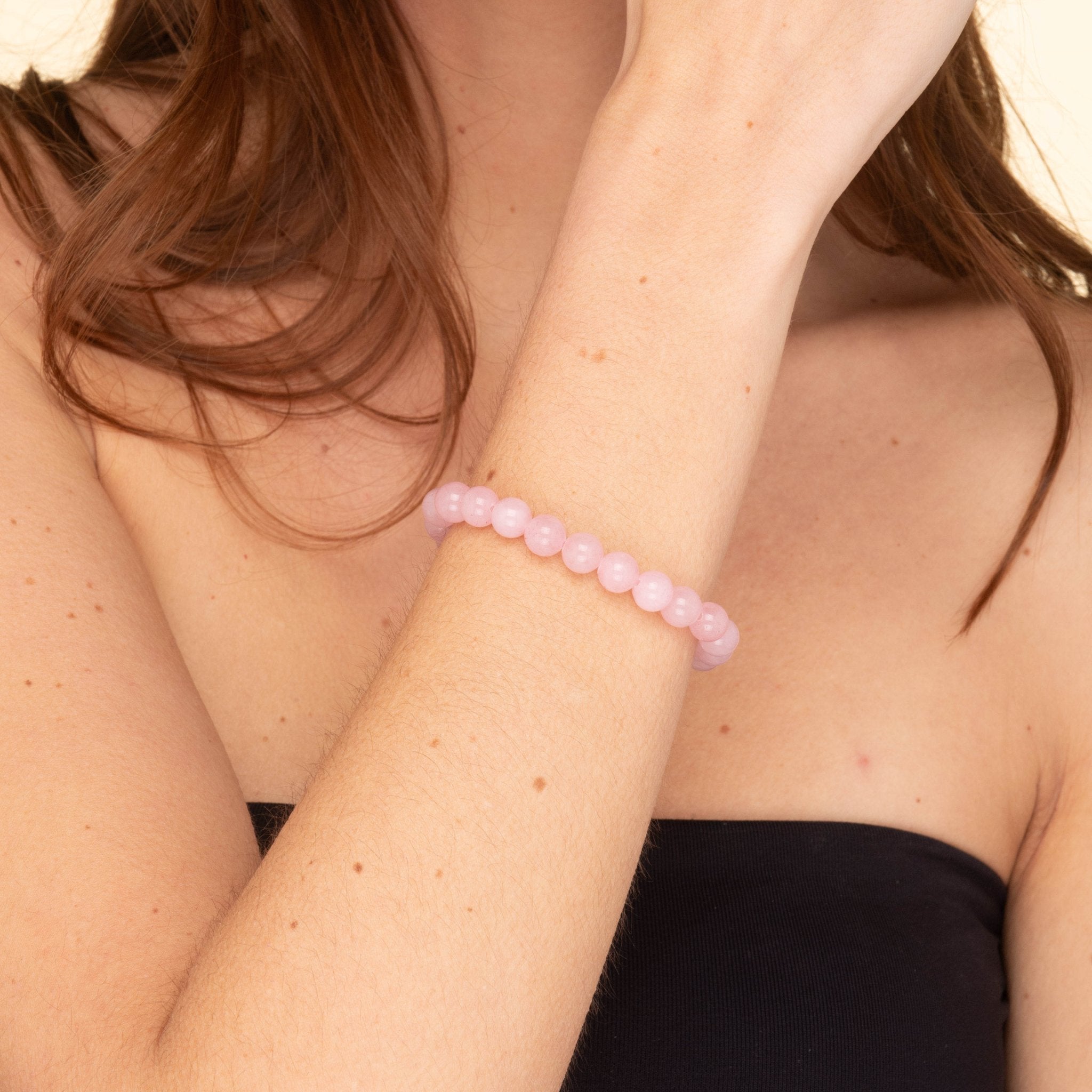 Pink Quartz Crystal Gemstone Bracelet - Camile & Stone