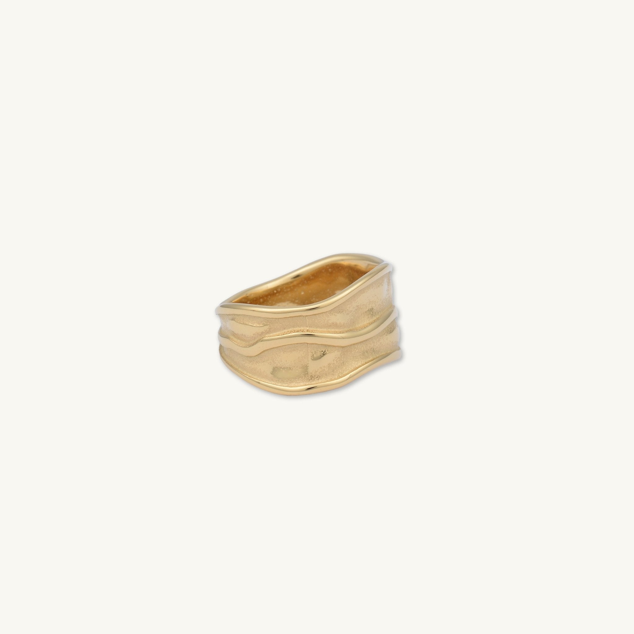 Ripple Thick Statement Ring - Camile & Stone