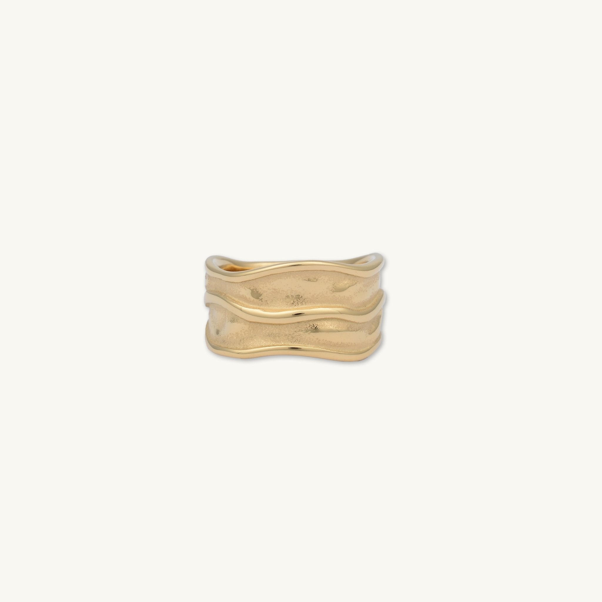 Ripple Thick Statement Ring - Camile & Stone