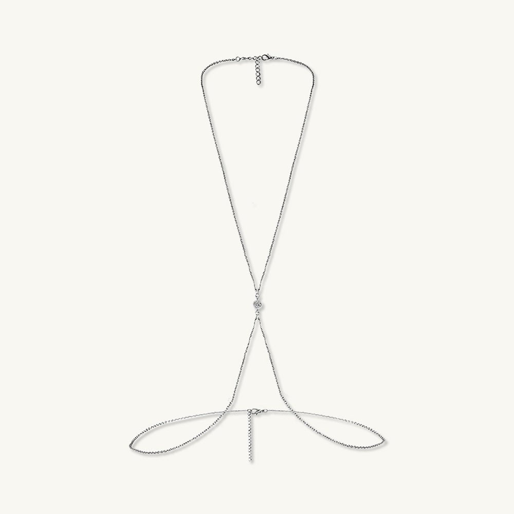 Sapphire Bezel Body Waist Chain - Camile & Stone