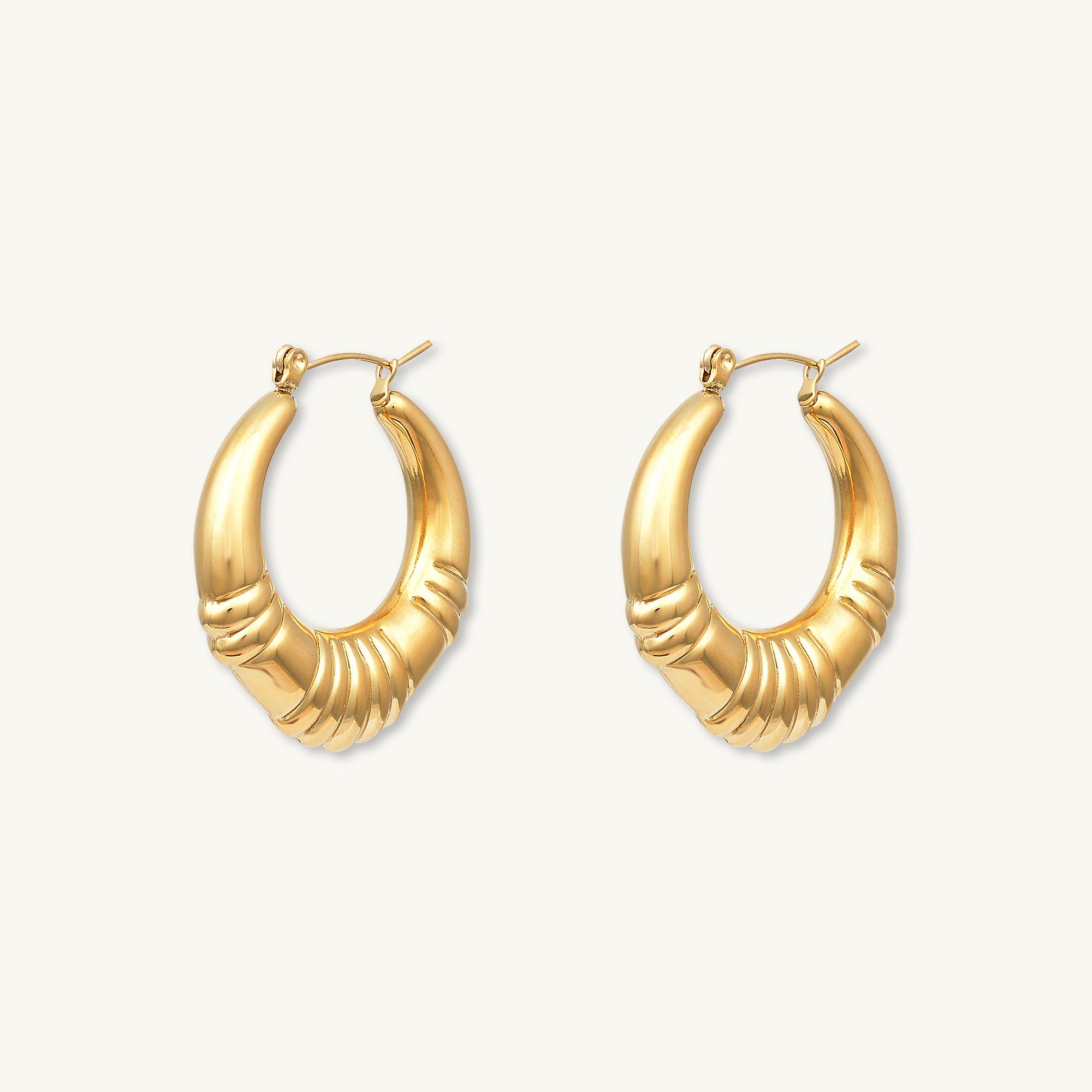 Serenity Statement Hoop Earrings - Camile & Stone