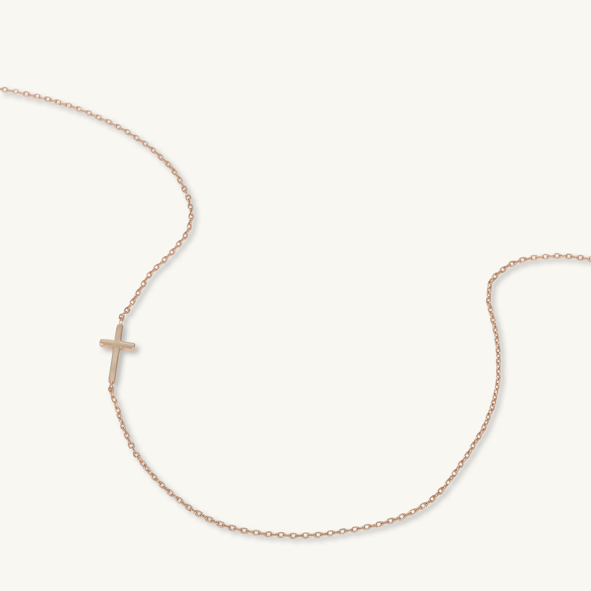 Sideways Cross Necklace - Camile & Stone