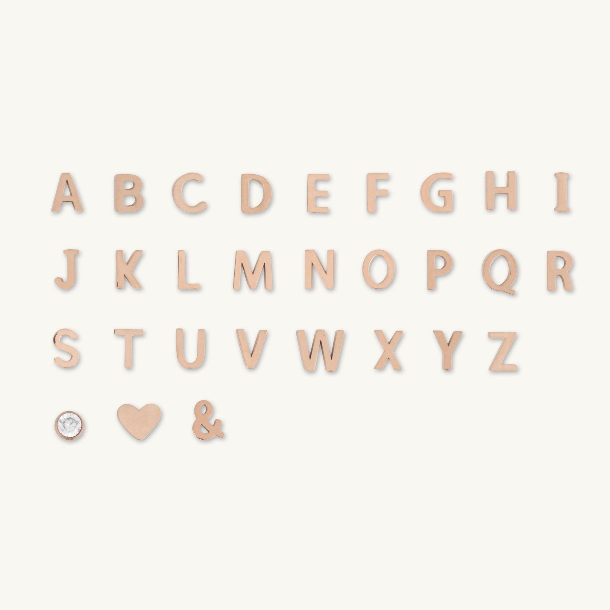 Sideways Single Initial Letter Necklace - Camile & Stone