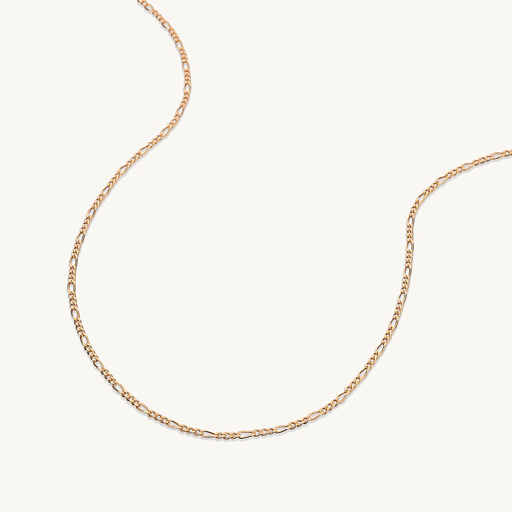Slim Figaro Chain Necklace - Camile & Stone