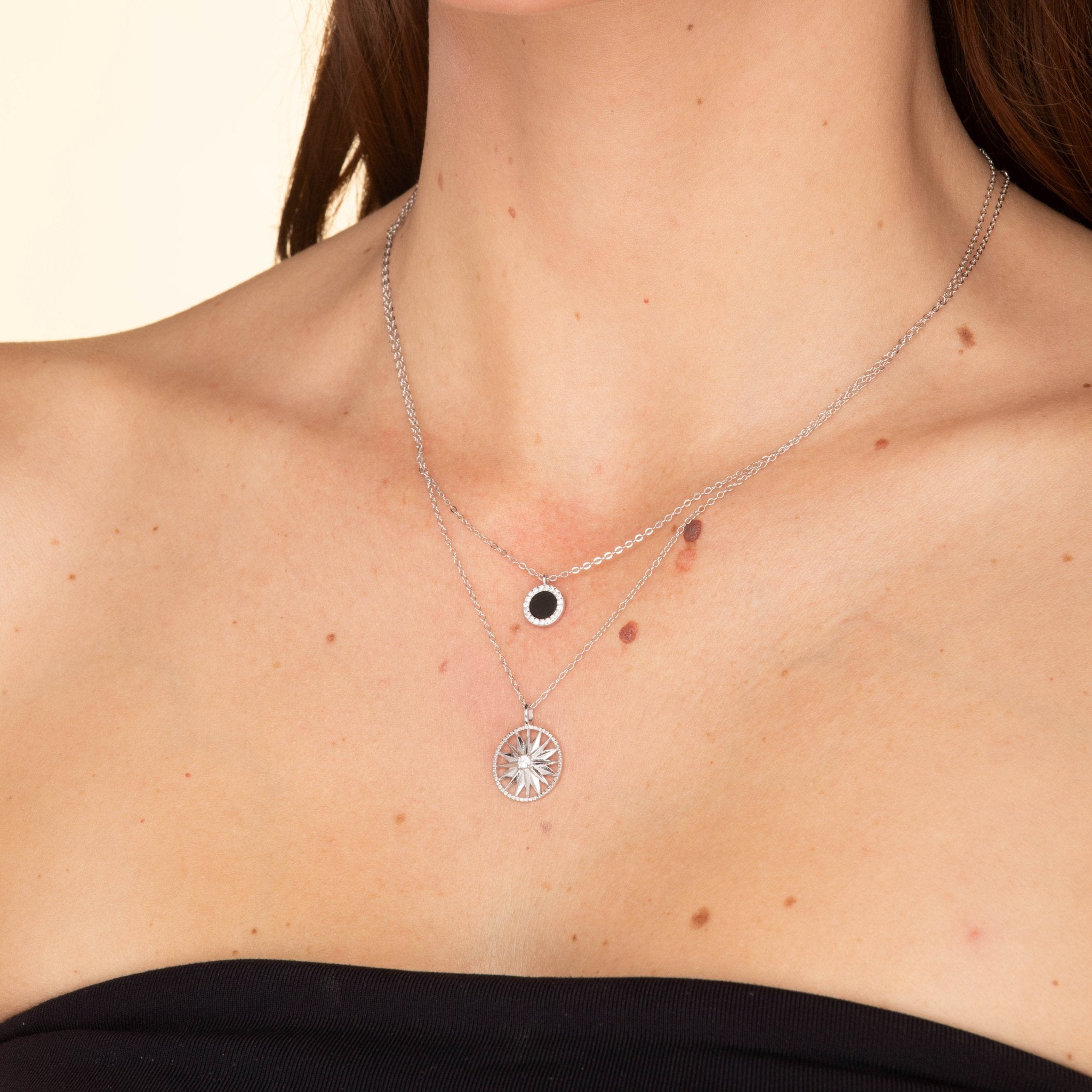 Starburst Circle Chain Necklace - Camile & Stone