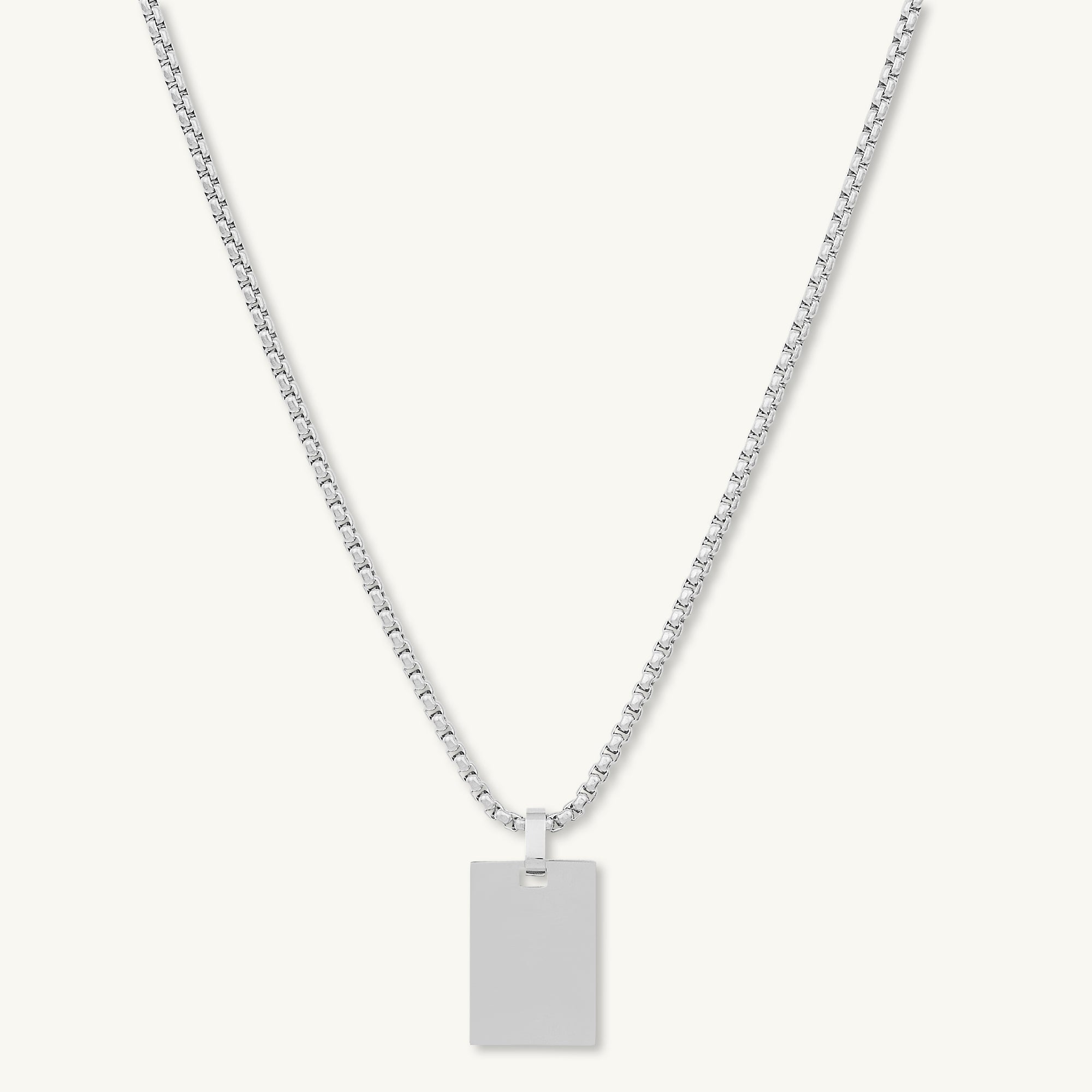 Statement Tag Engraved Personalised Necklace - Camile & Stone