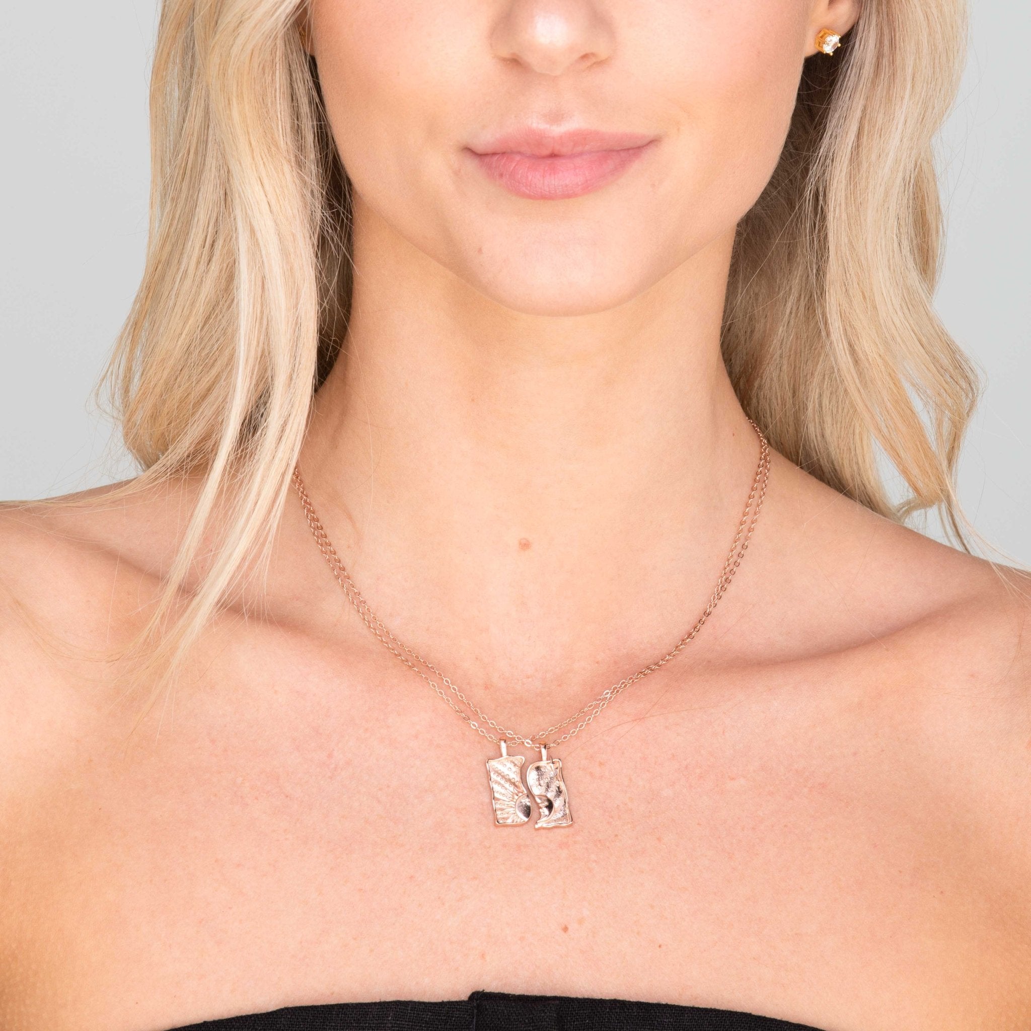 Sun & Moon Soulmate Necklace Set - Camile & Stone