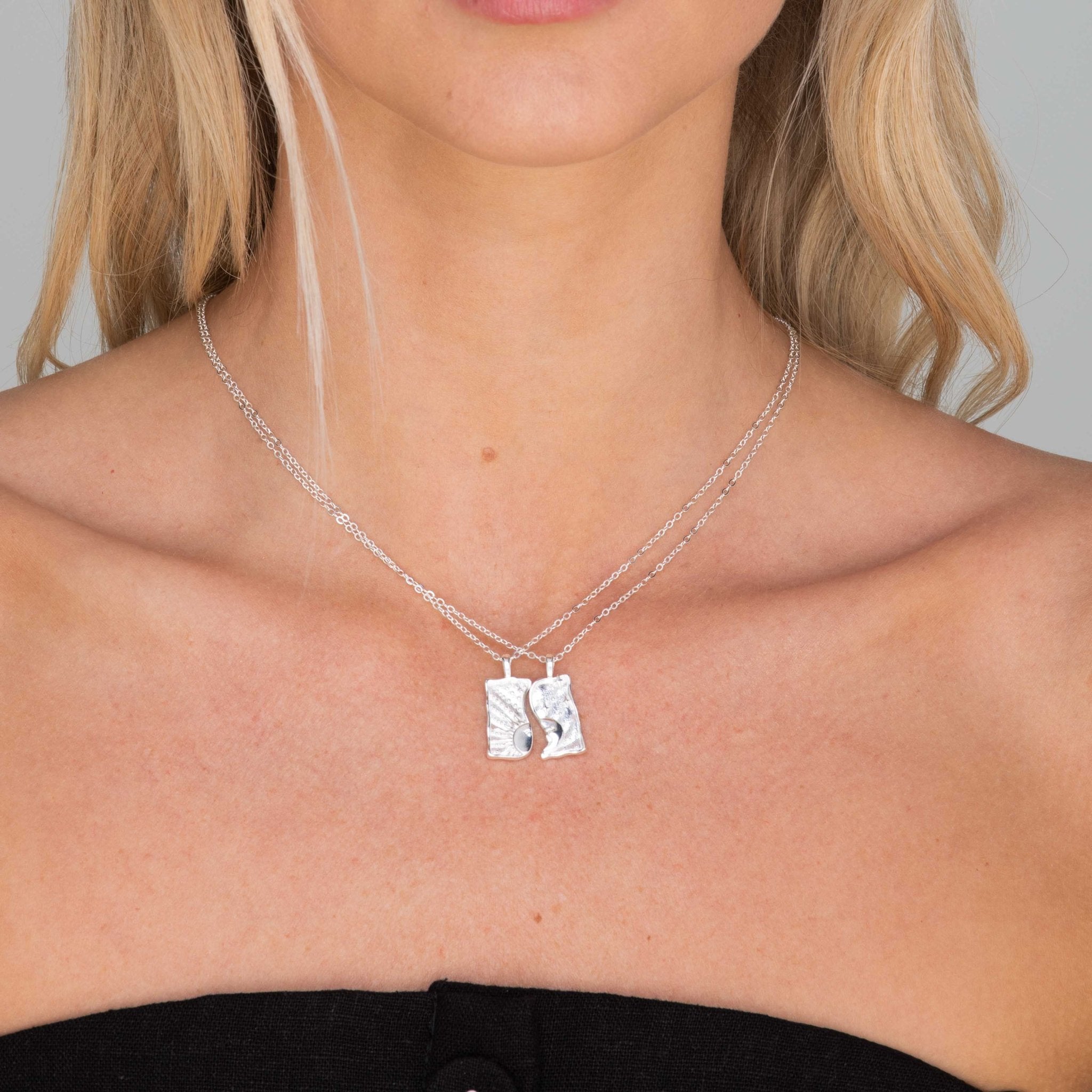 Sun & Moon Soulmate Necklace Set - Camile & Stone