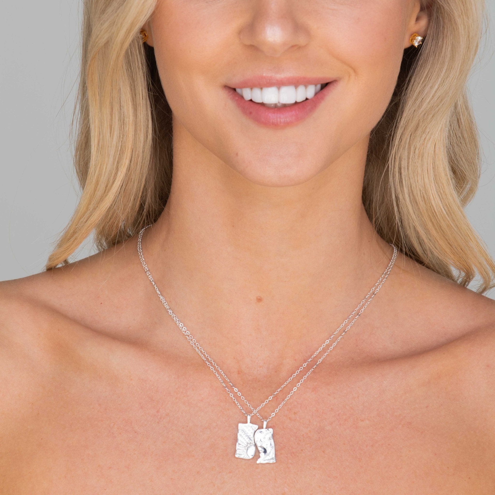 Sun & Moon Soulmate Necklace Set - Camile & Stone