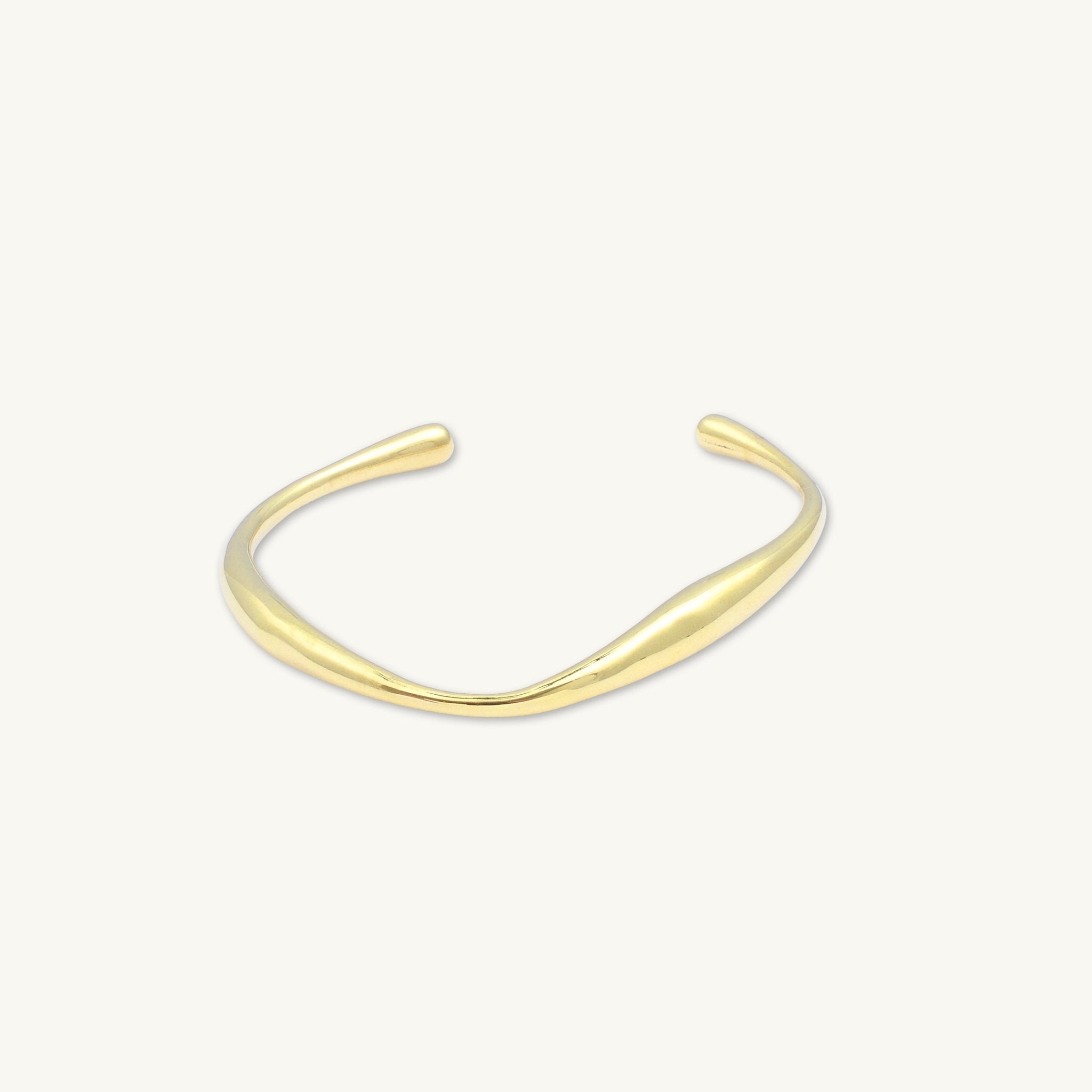 Swirl Open Cuff Bangle - Camile & Stone