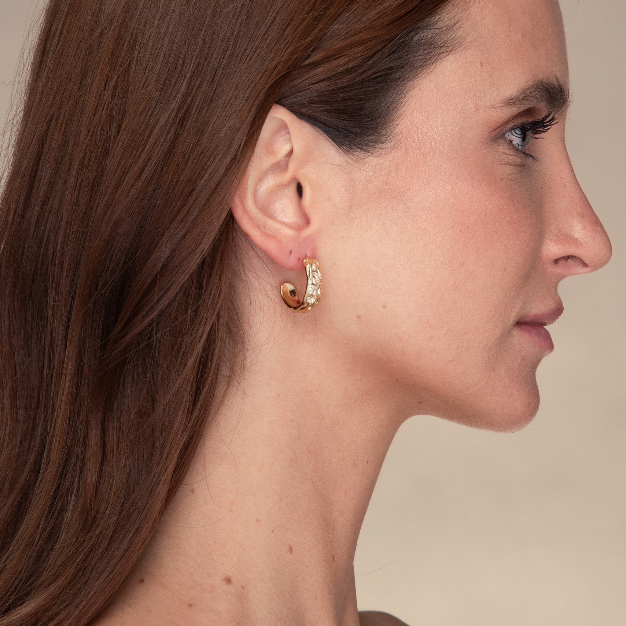 Sylvia Molten Huggie Earrings - Camile & Stone