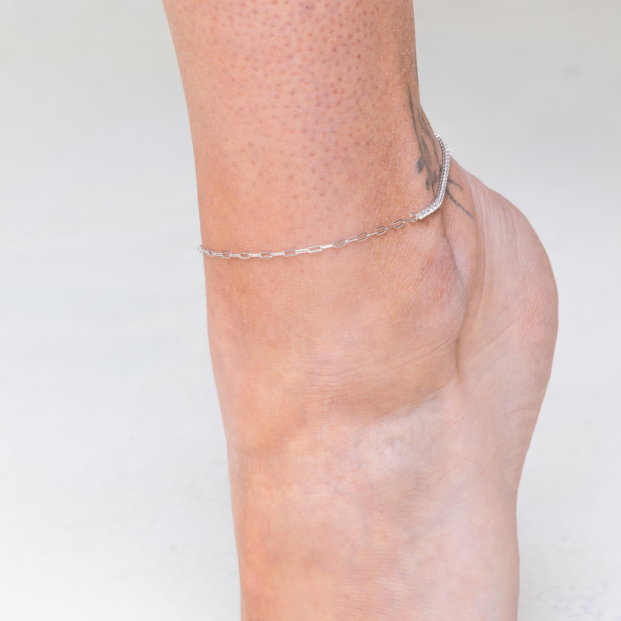Tennis Link Chain Anklet - Camile & Stone