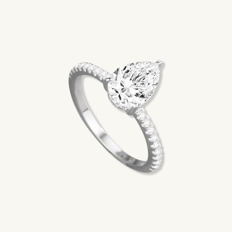 The Anna Pear Sapphire Engagement Ring - Camile & Stone