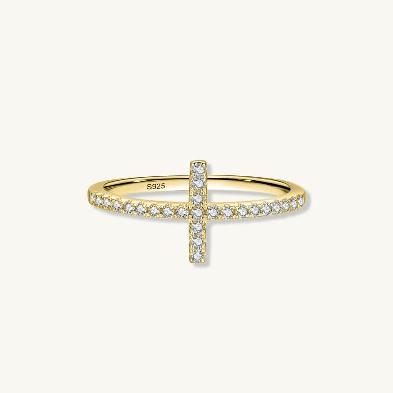 The Cross Sapphire Engagement Ring - Camile & Stone