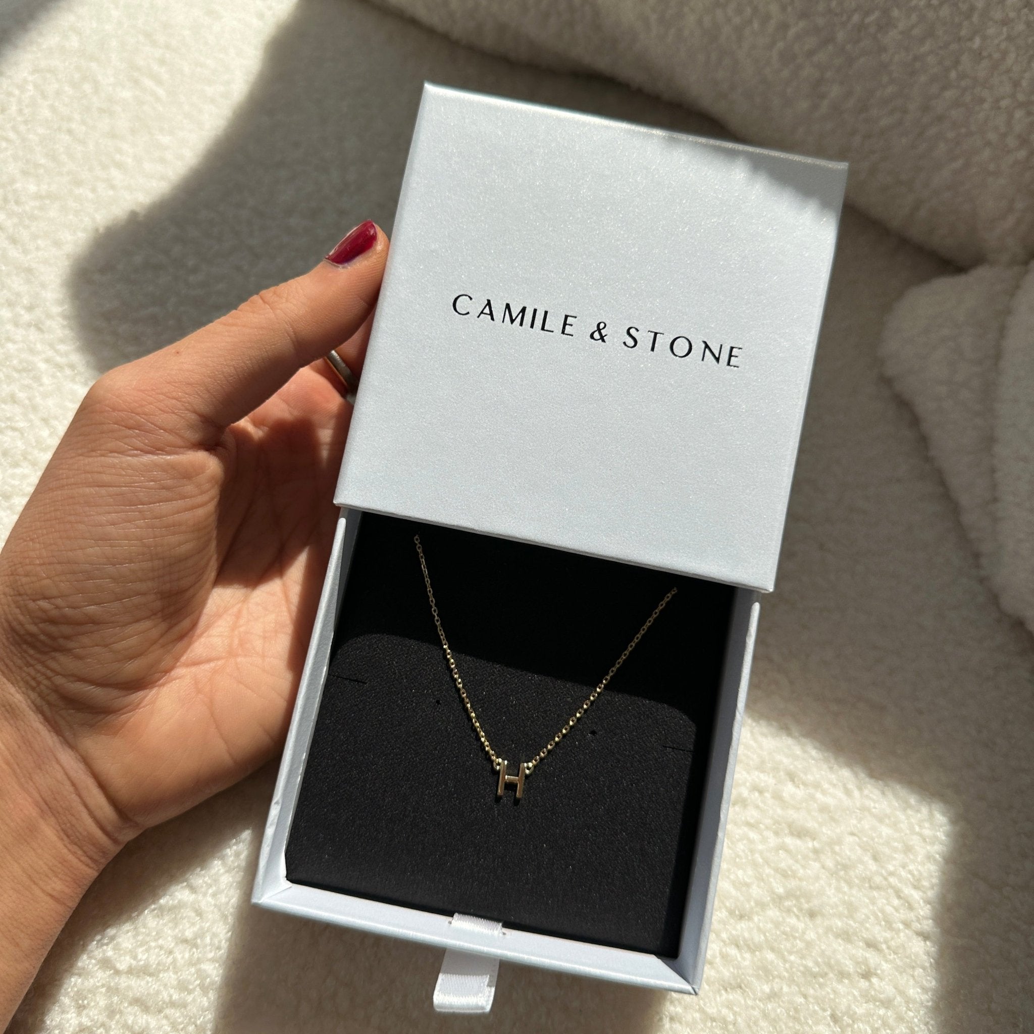 The Original Single Initial Letter Necklace - Camile & Stone