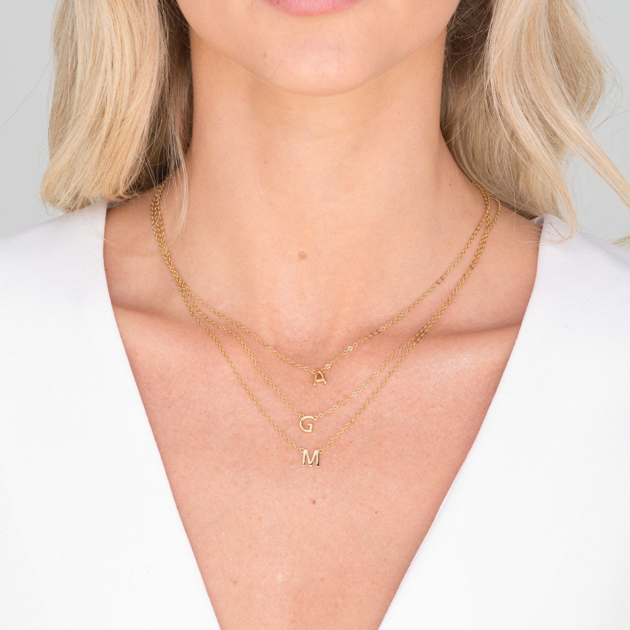 The Original Single Initial Letter Necklace - Camile & Stone