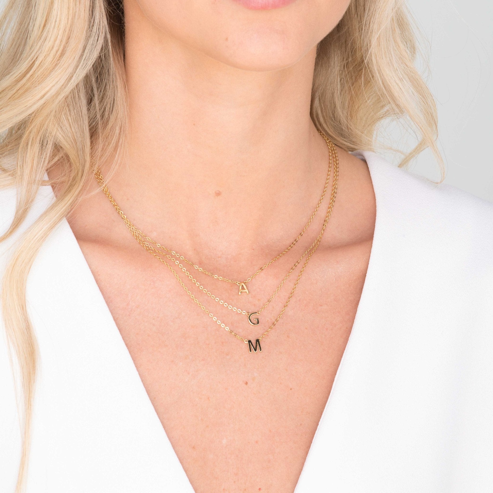 The Original Single Initial Letter Necklace - Camile & Stone