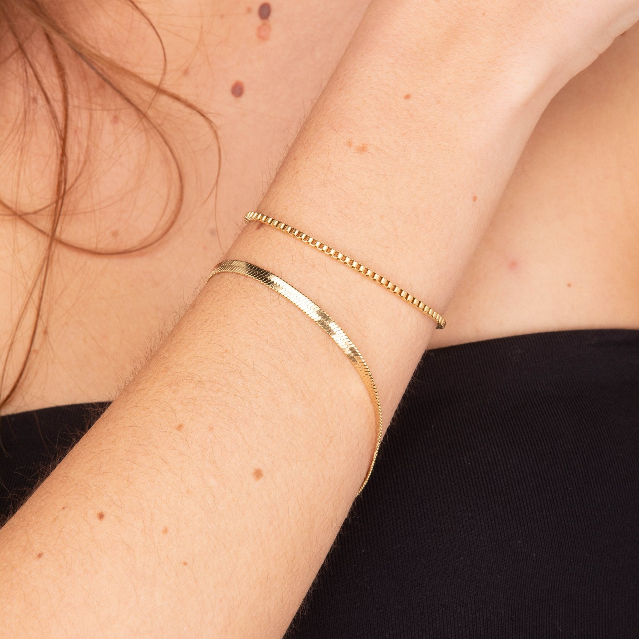 Thick Box Chain Bracelet - Camile & Stone