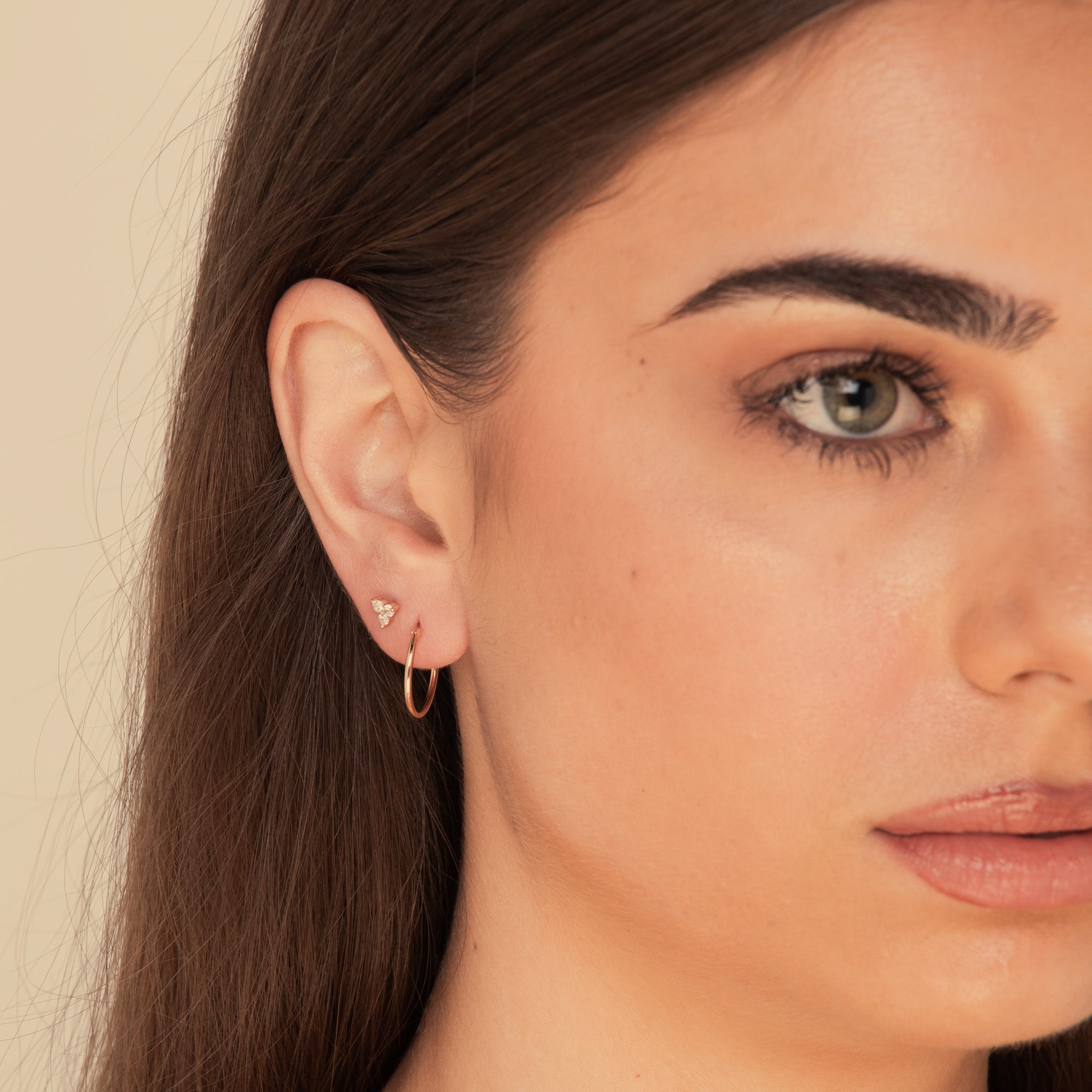 Thin Basic Small Hoops - Camile & Stone
