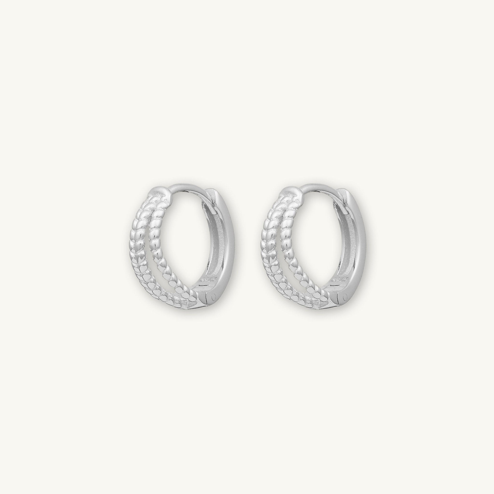 Triple Twist Huggie Hoop Earrings - Camile & Stone