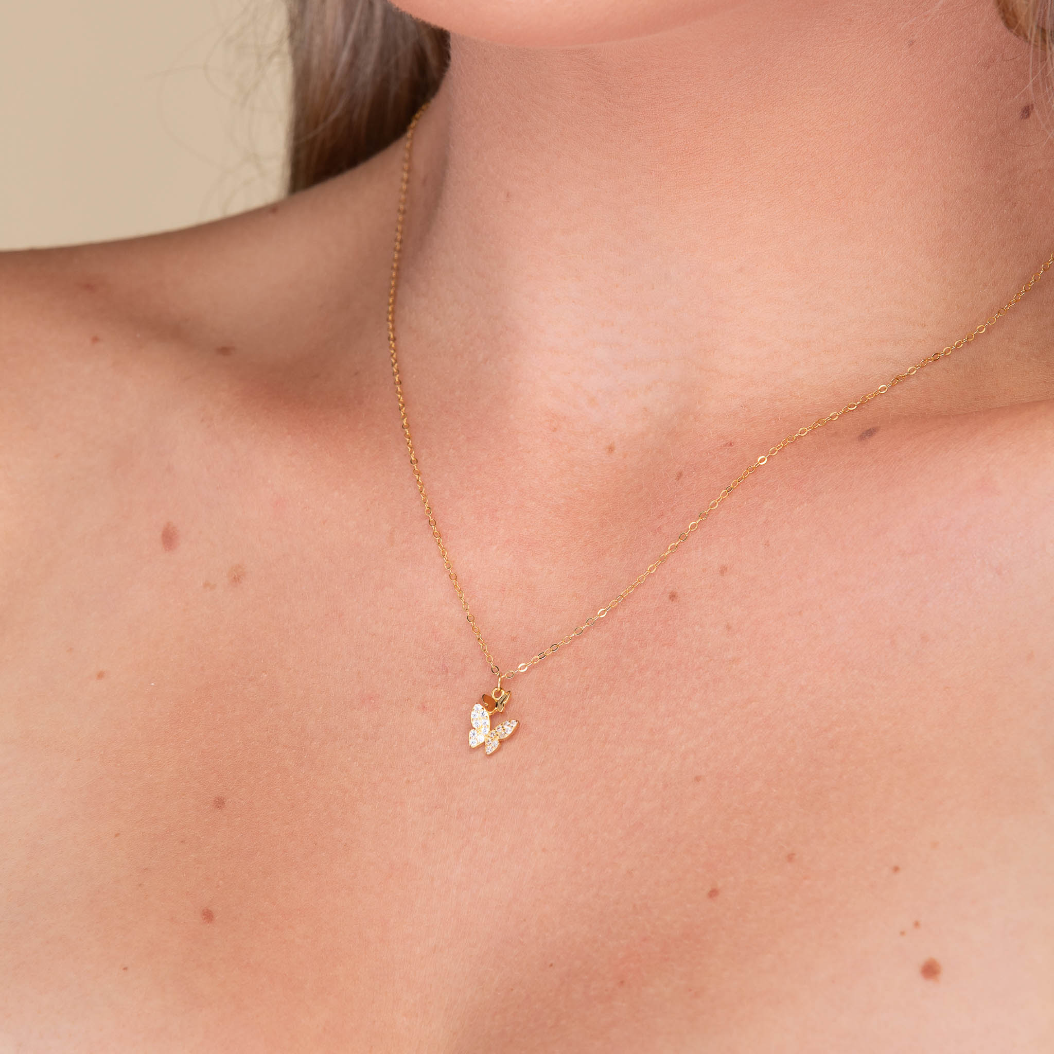 Twin Butterfly Sapphire Necklace - Camile & Stone