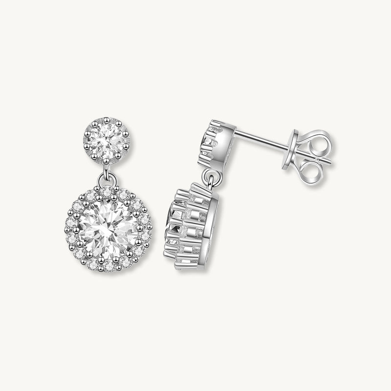 Twin Moissanite Stud Earrings 1.0 Carat - Camile & Stone