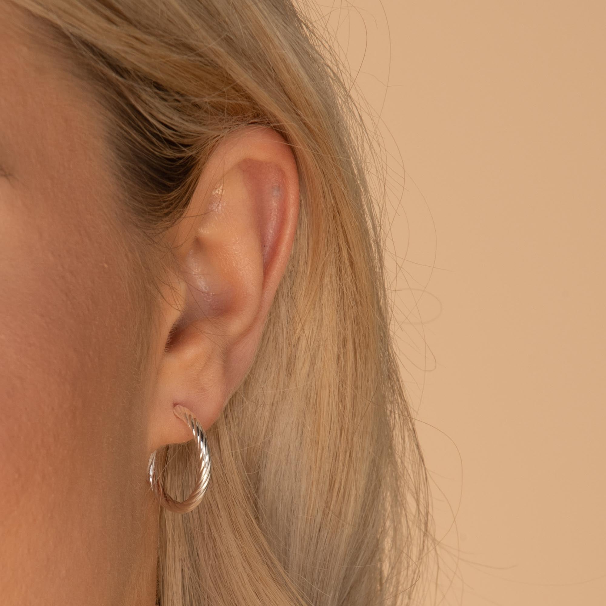 Twist Statement Half Hoop Earrings - Camile & Stone