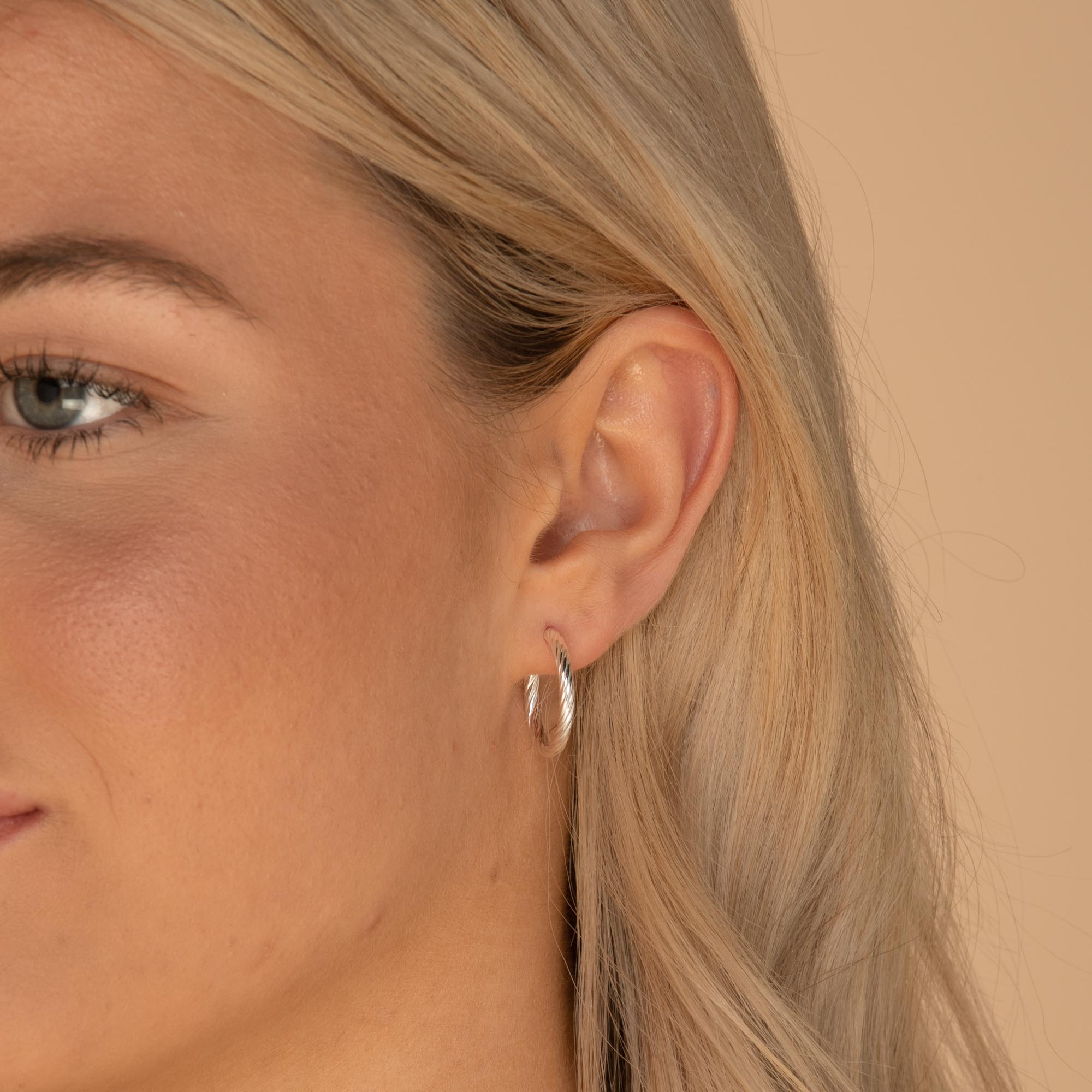 Twist Statement Half Hoop Earrings - Camile & Stone
