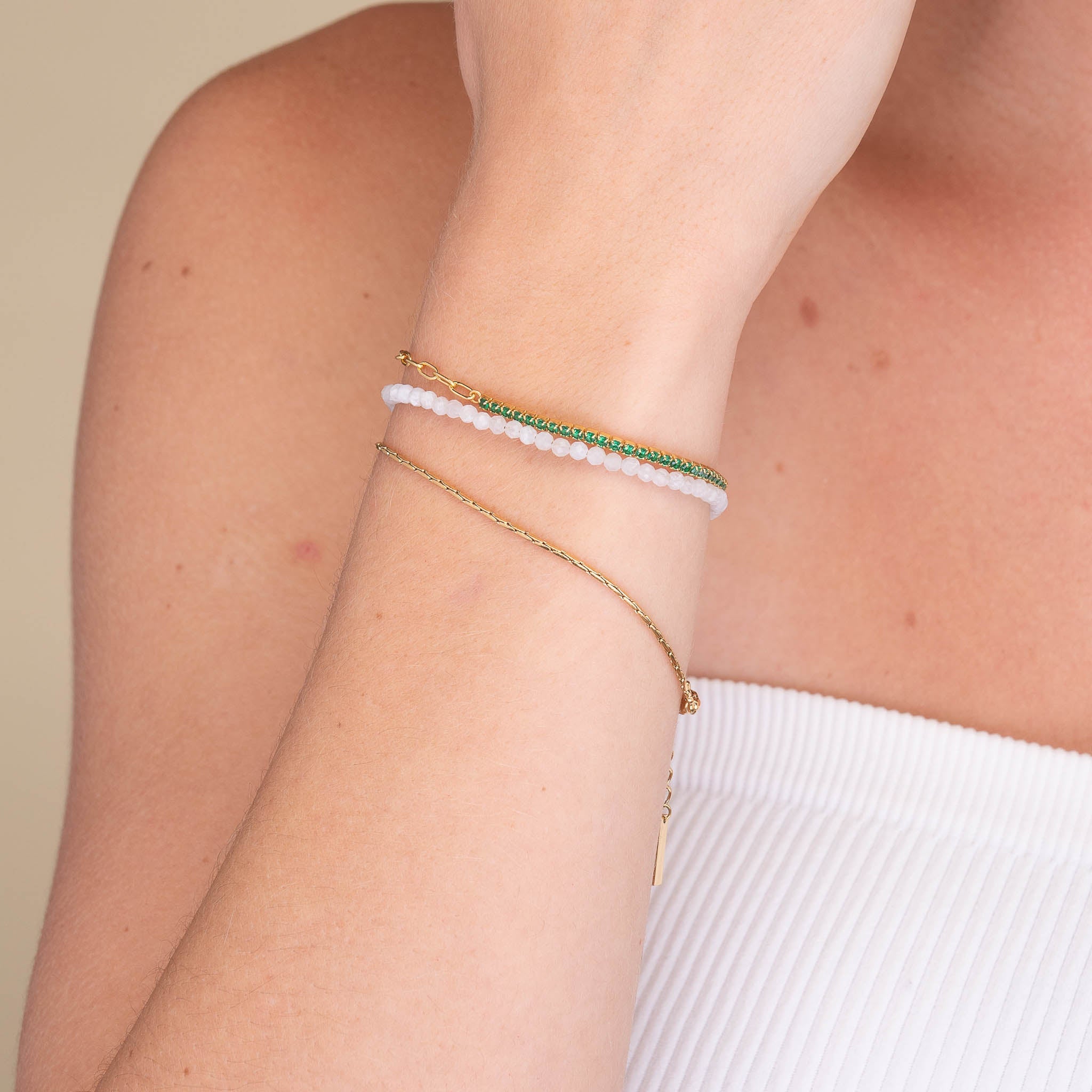 Unisex Trace Chain Bracelet - Camile & Stone