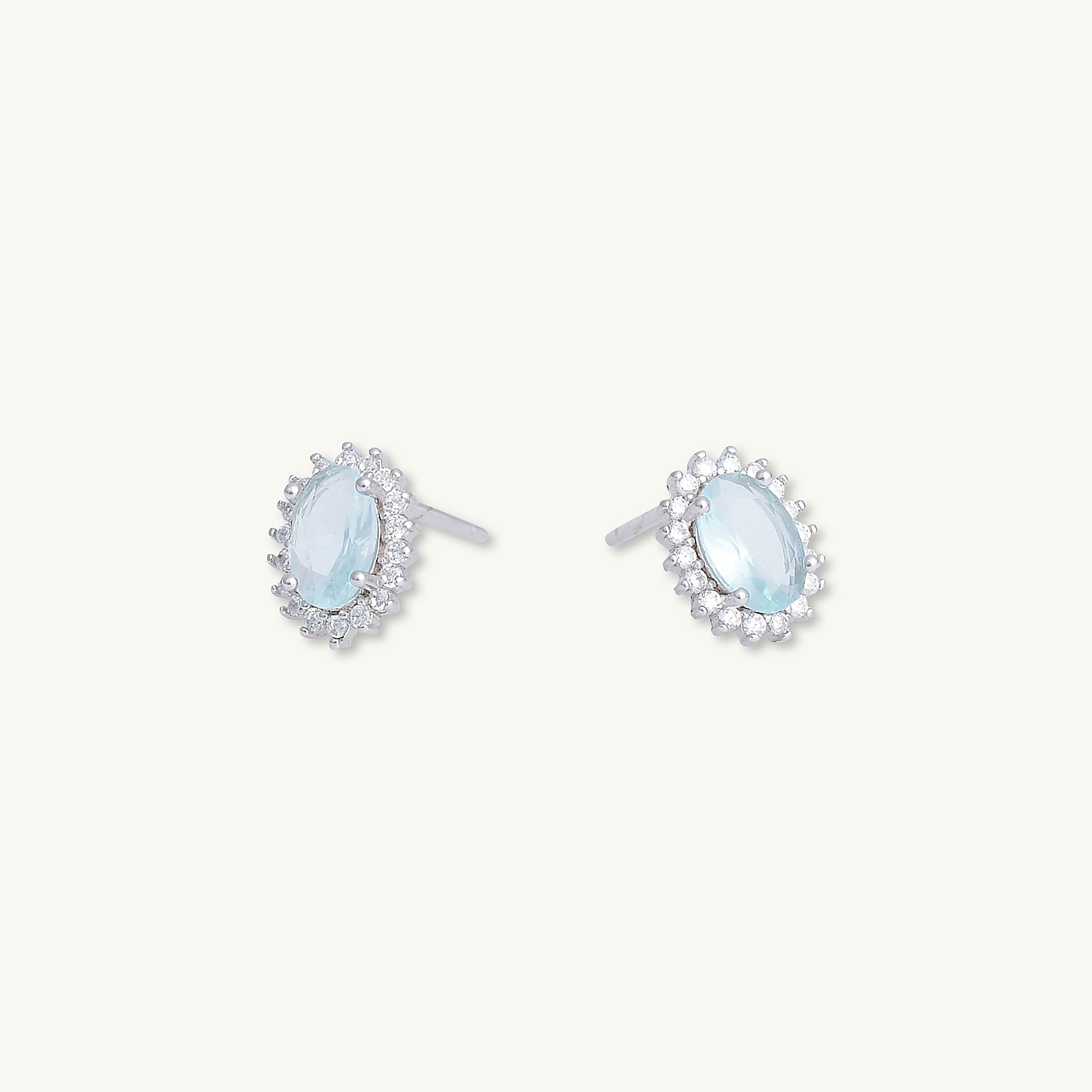 Vintage Sunflower Sapphire Stud Earrings - Camile & Stone