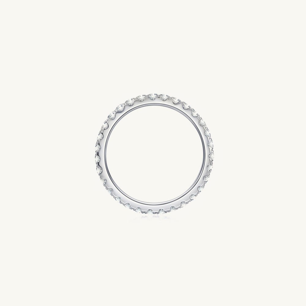 2mm Moissanite Diamond Eternity Anniversary Band Ring - Camile & Stone