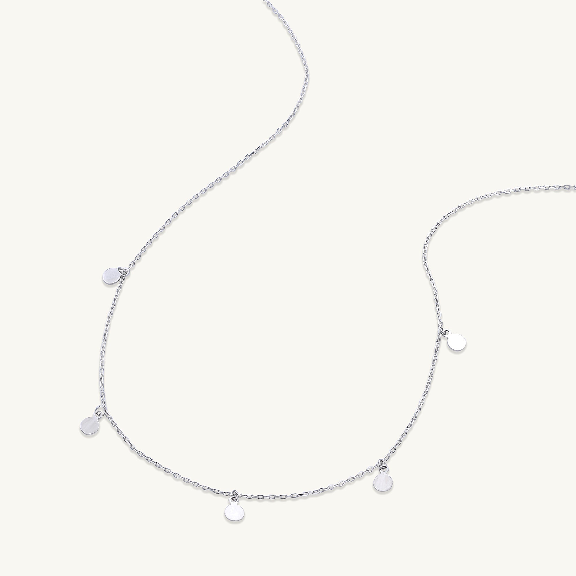 Aria Disc Dangling Necklace - Camile & Stone