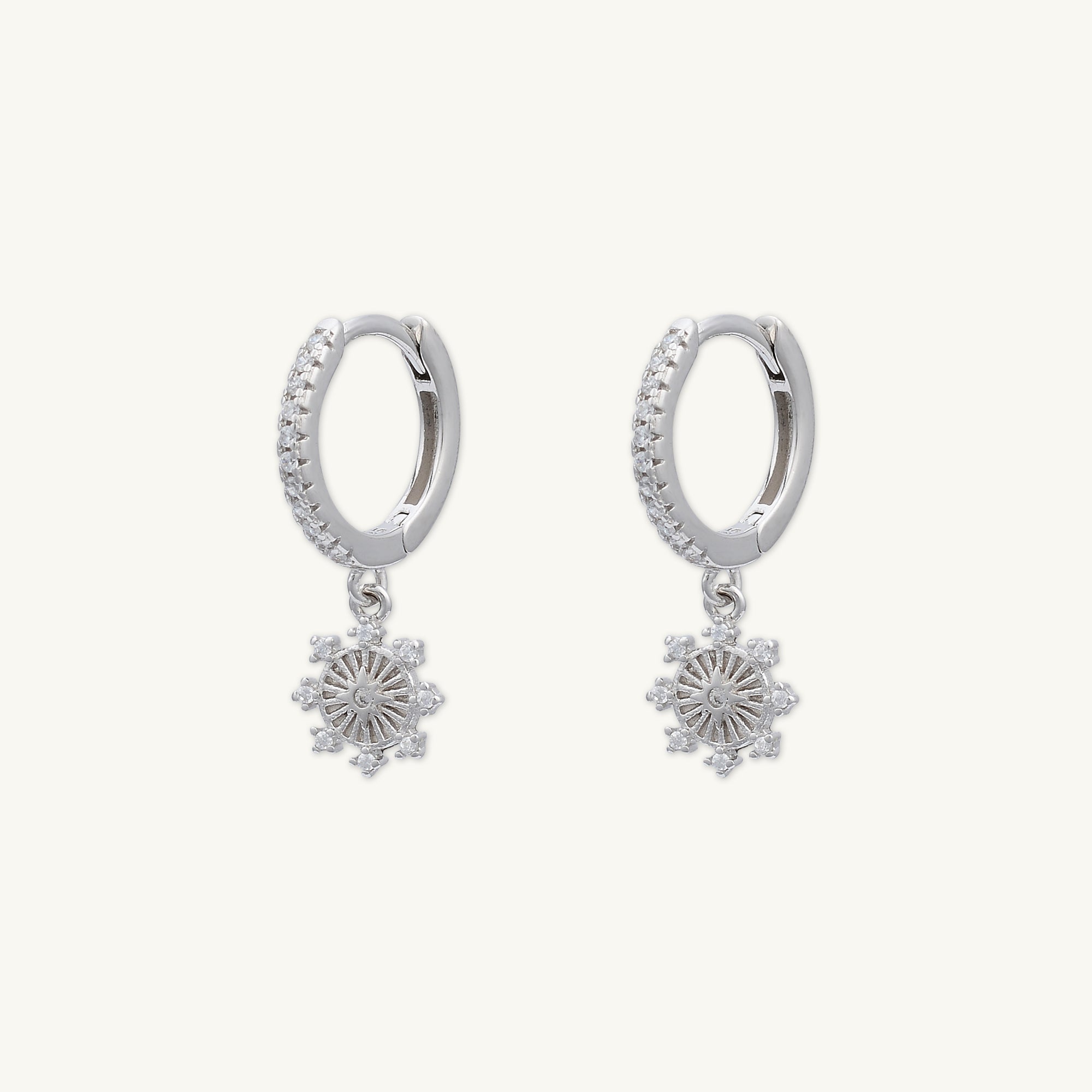 Boho Starburst Huggie Hoop Earrings - Camile & Stone
