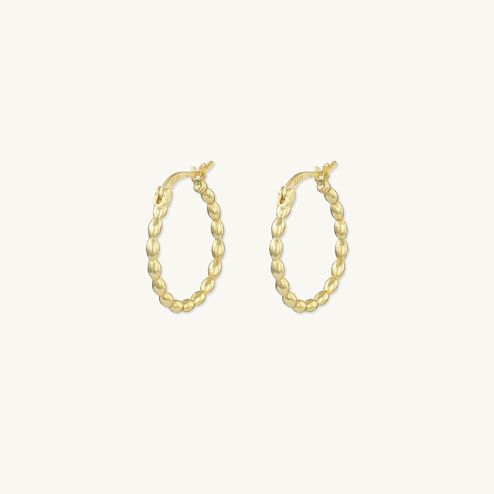 Classic Ball Hoop Earrings - Camile & Stone