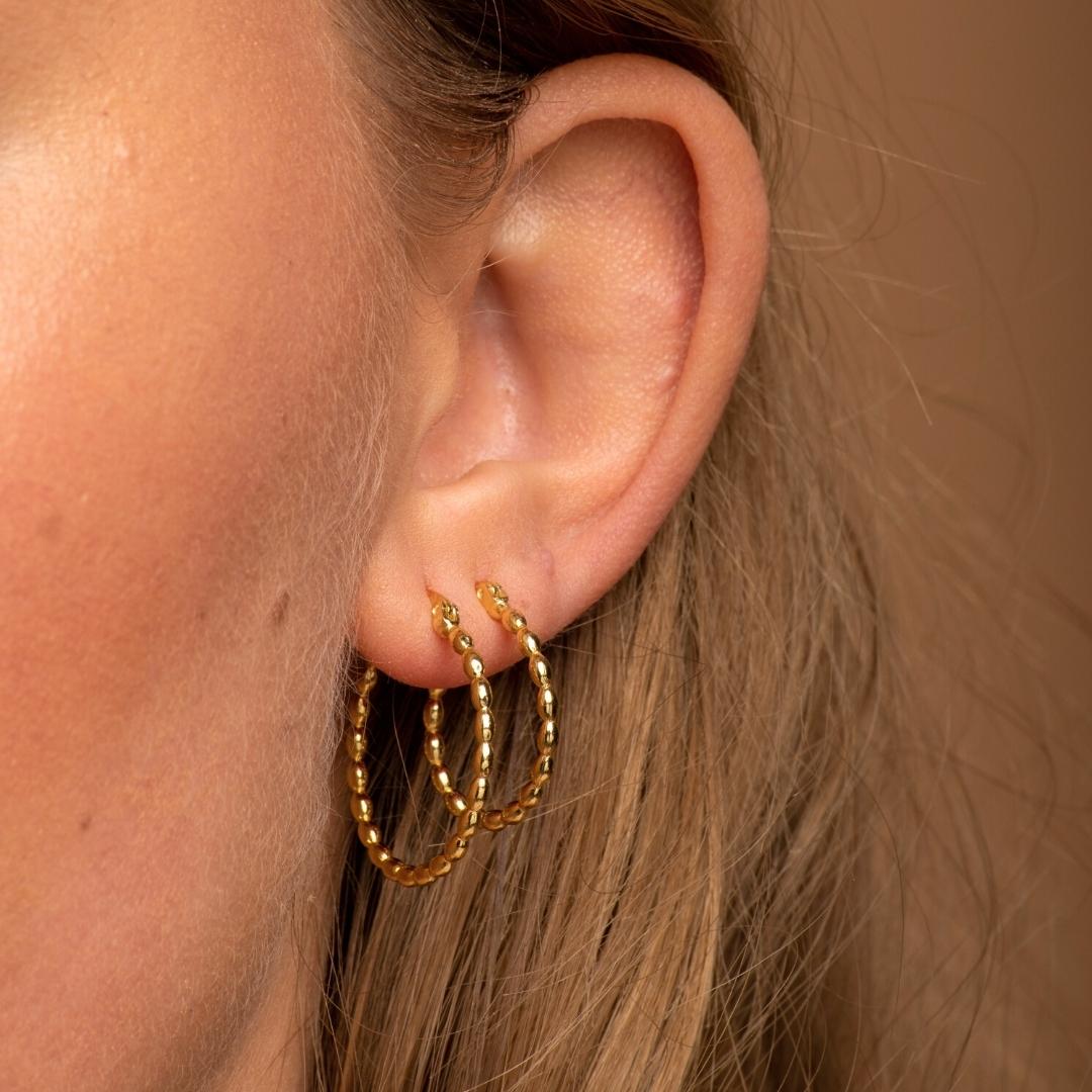 Classic Ball Hoop Earrings - Camile & Stone