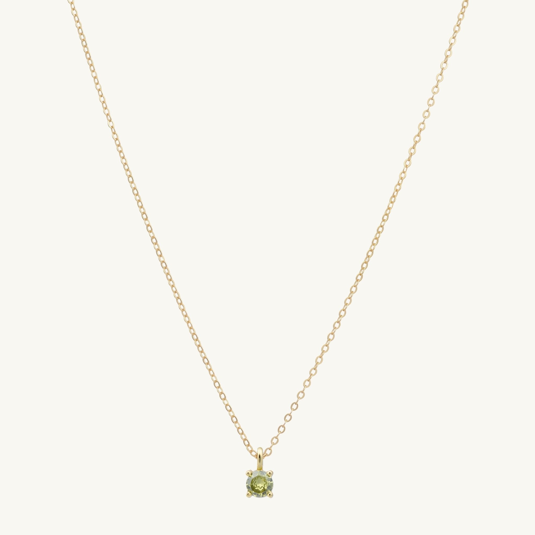 Classic Birthstone Necklace August - Camile & Stone