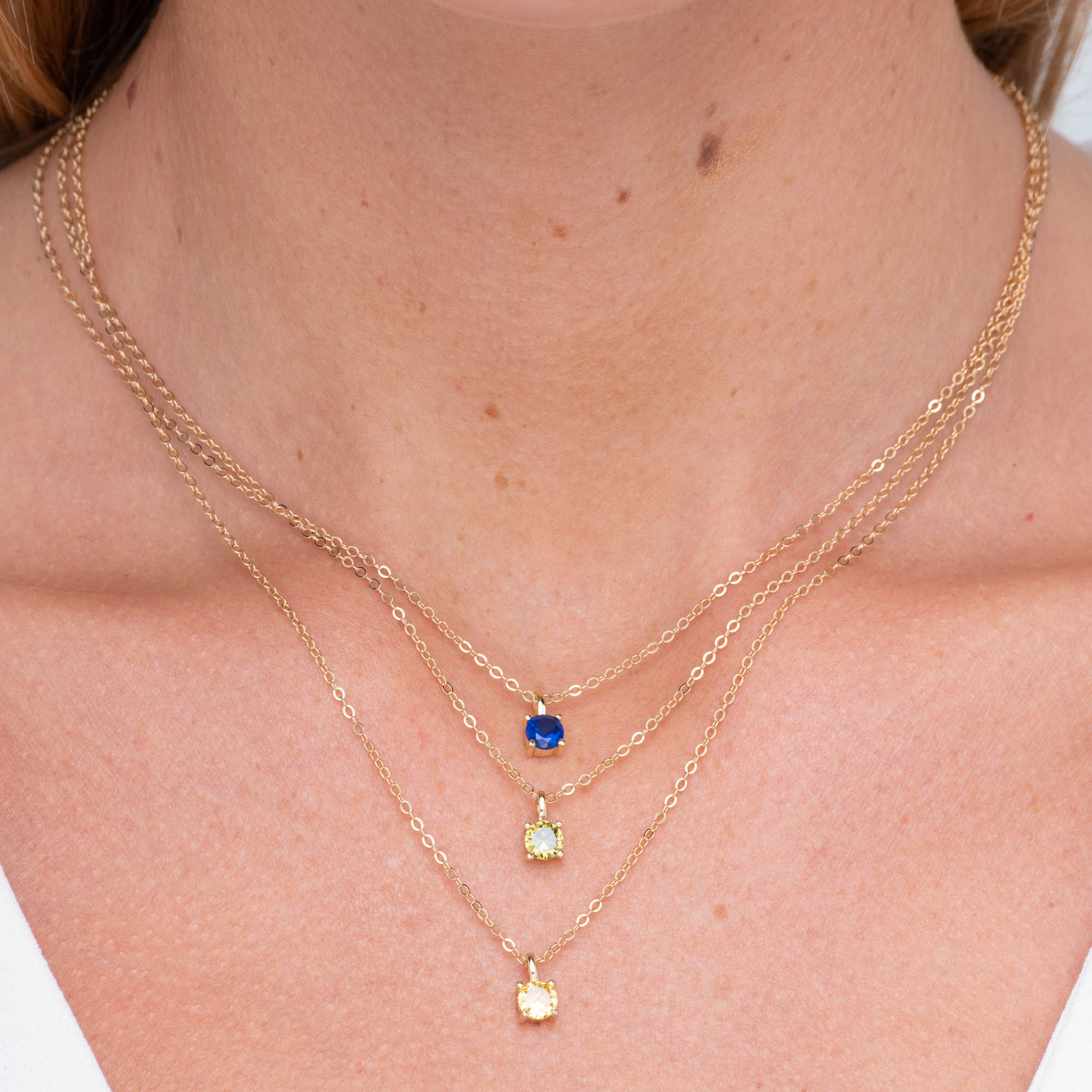 Classic Birthstone Necklace August - Camile & Stone