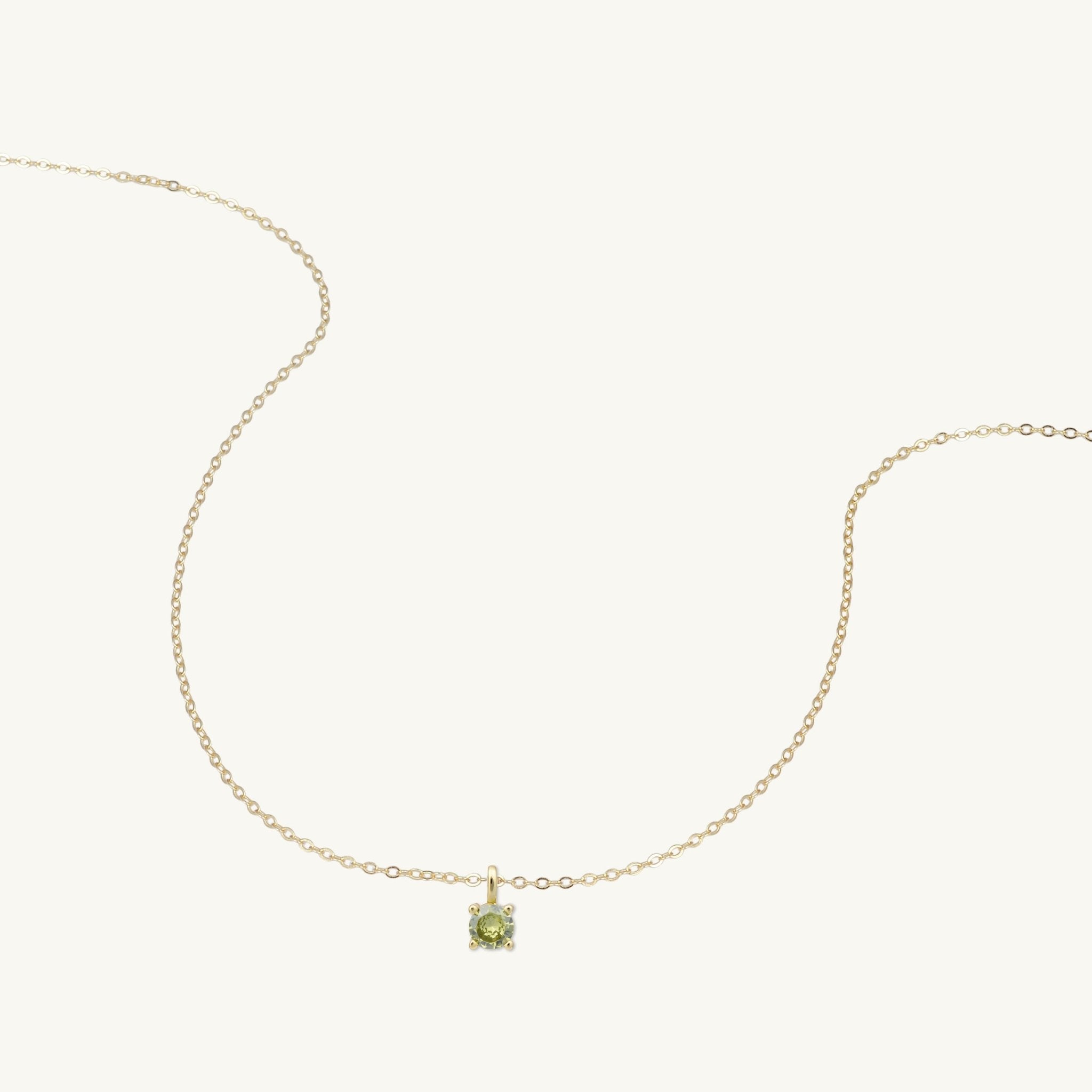 Classic Birthstone Necklace August - Camile & Stone