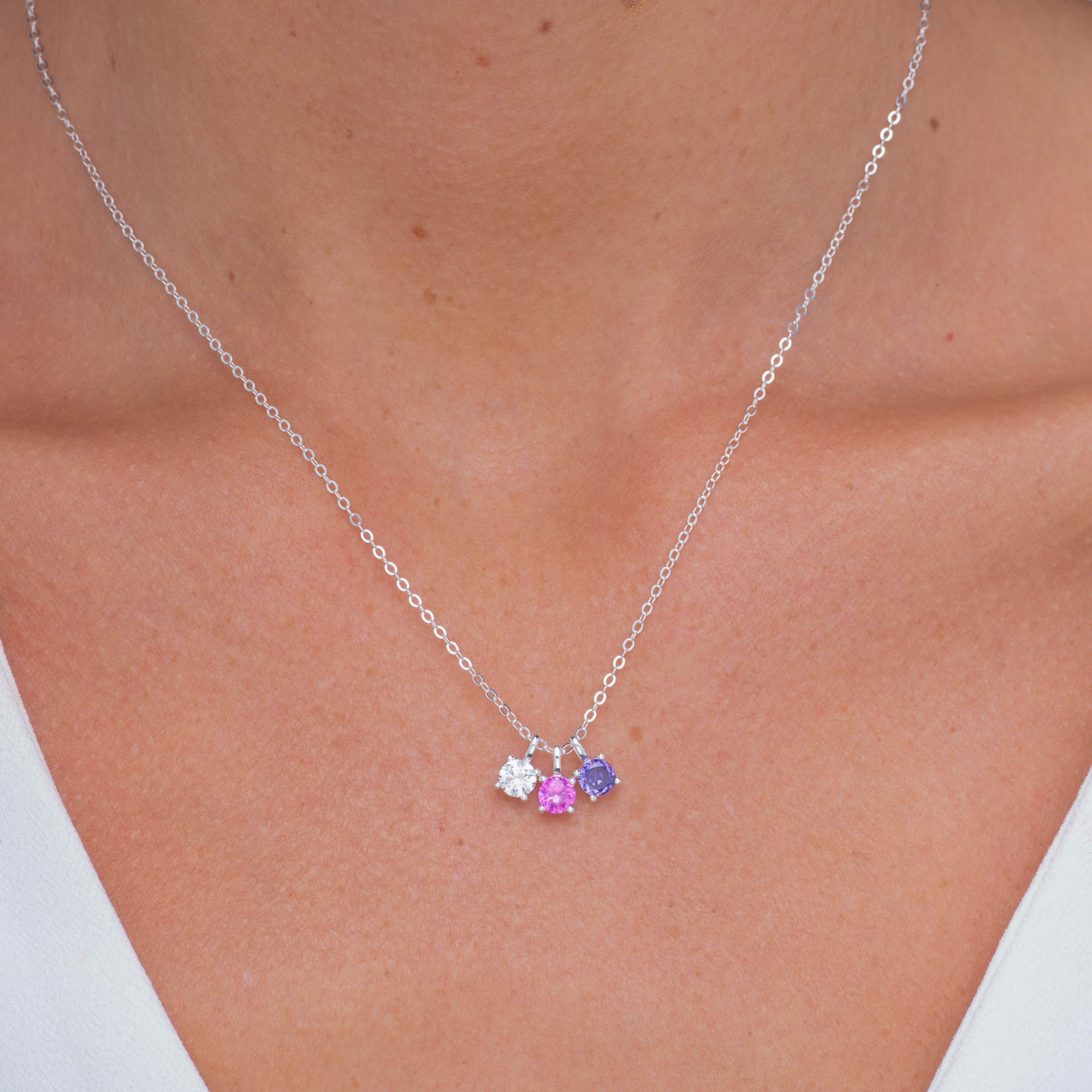 Classic Birthstone Necklace July - Camile & Stone
