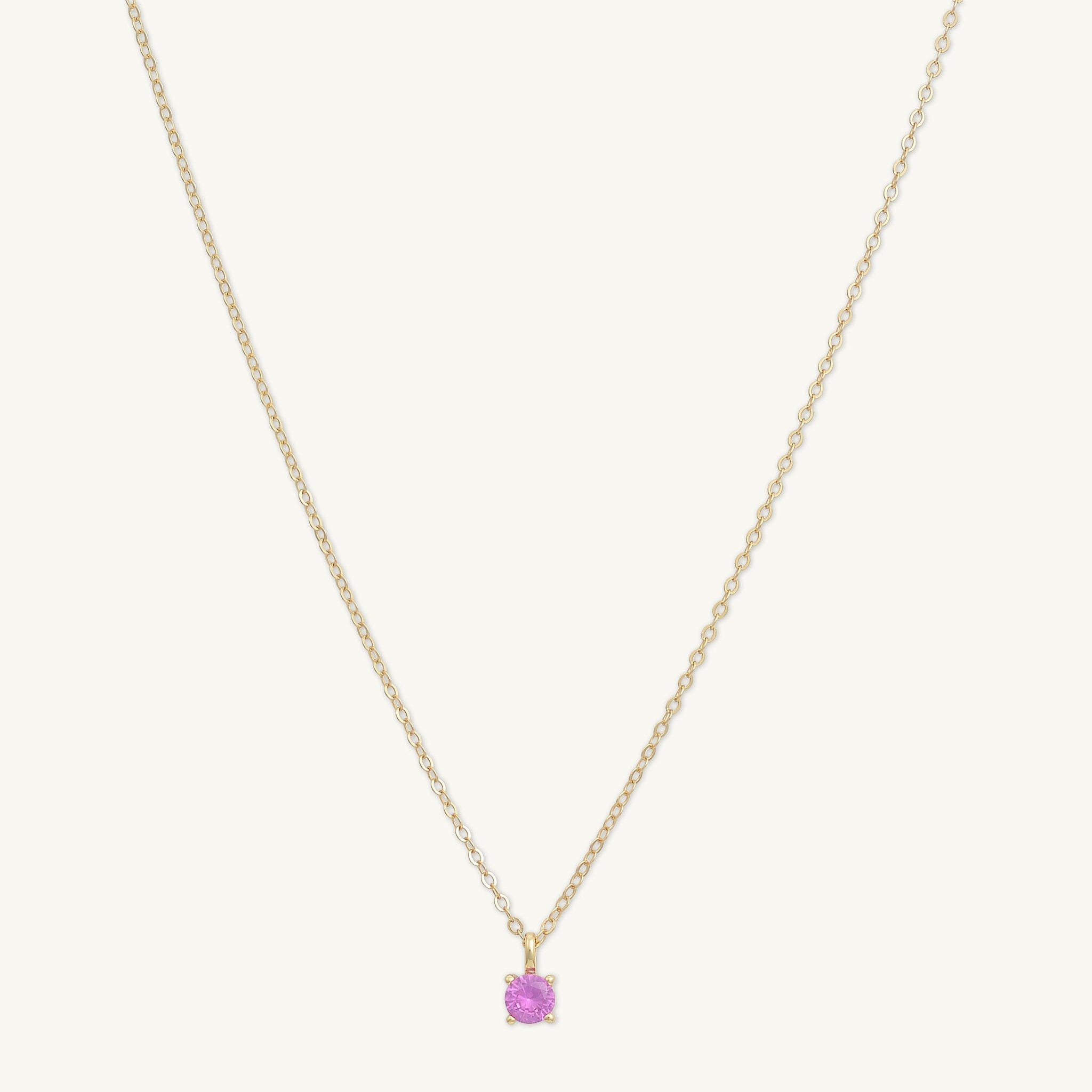 Classic Birthstone Necklace July - Camile & Stone